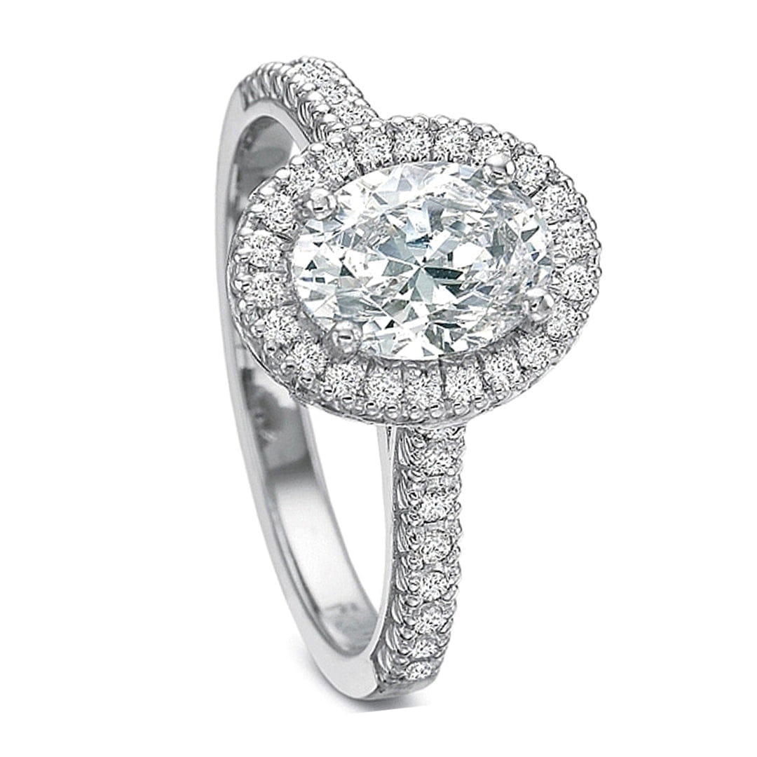 Precision Set Flush Fit Diamond Engagement Ring