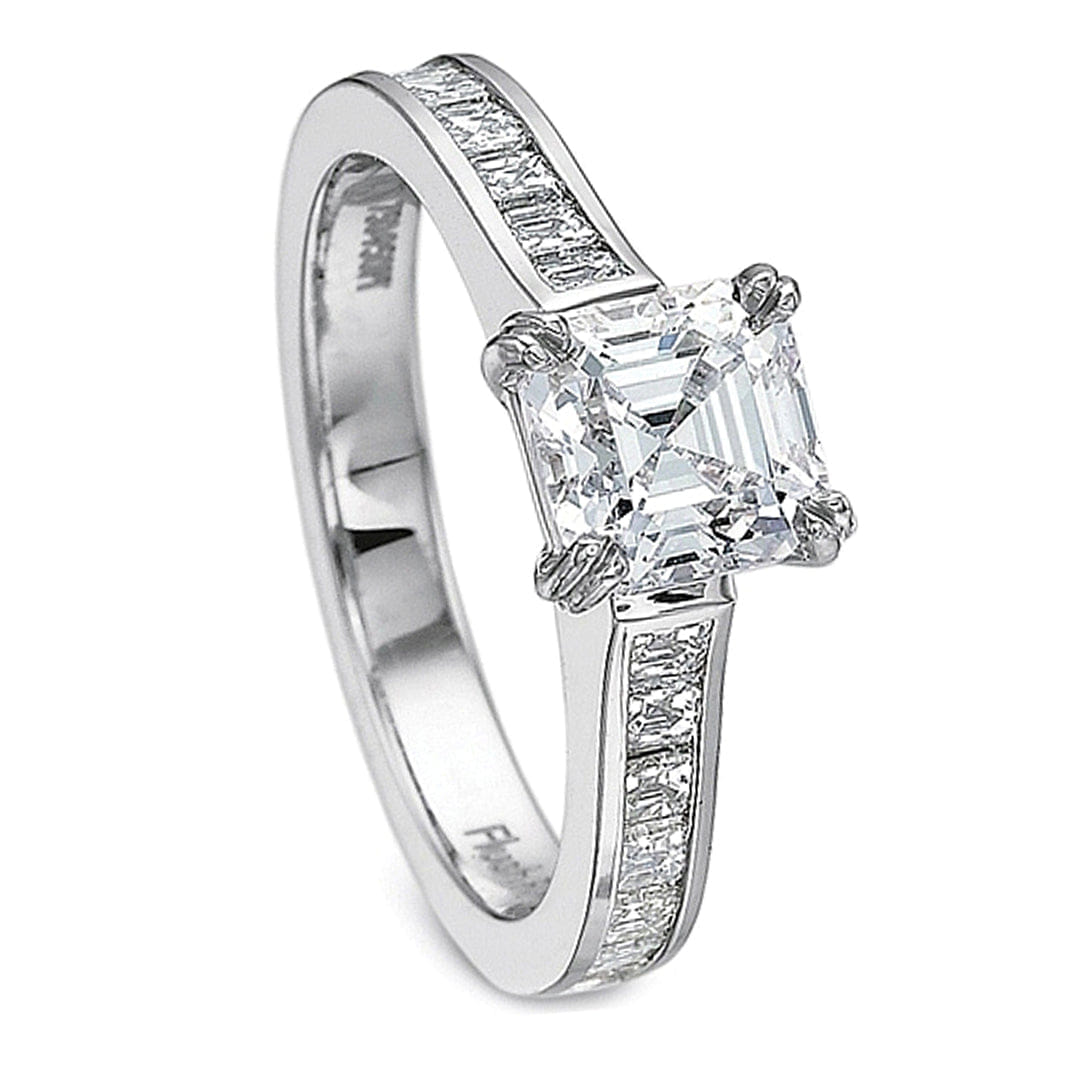 Precision Set Flush Fit Channel Set Diamond Engagement Ring
