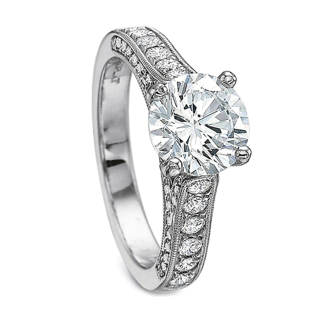Precision Set 3-Sided Diamond Engagement Ring