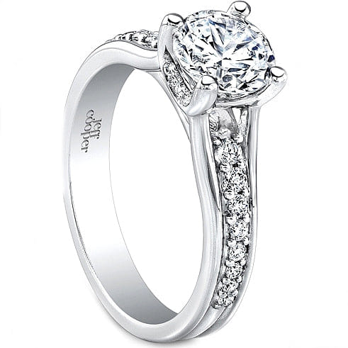 Jeff Cooper Prong Set Diamond Engagement Ring