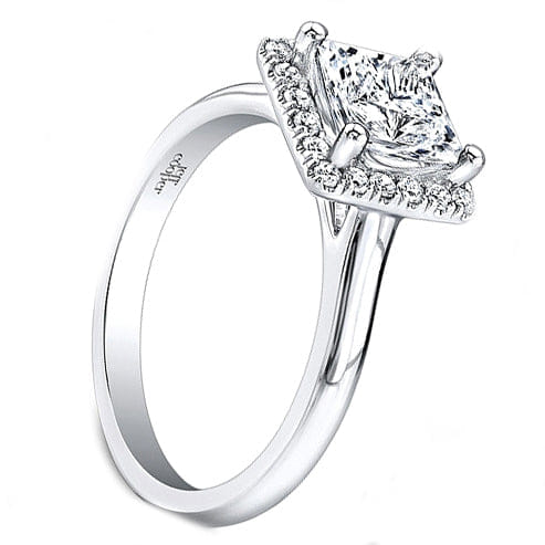 Jeff Cooper Pave Halo Diamond Engagement Ring