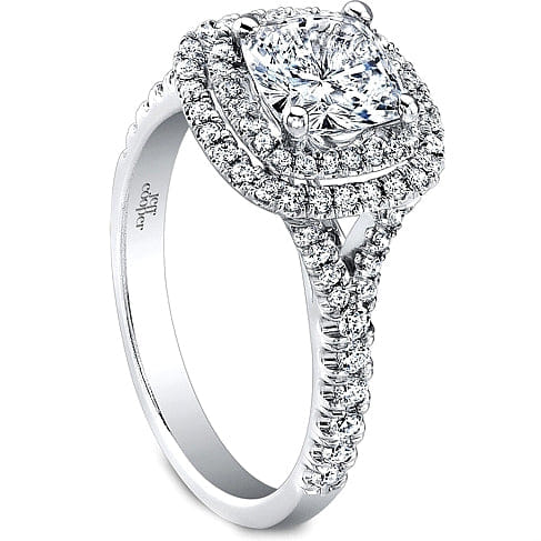 Jeff Cooper Double Halo Diamond Engagement Ring