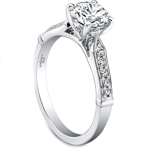Jeff Cooper Art Deco Diamond Engagement Ring