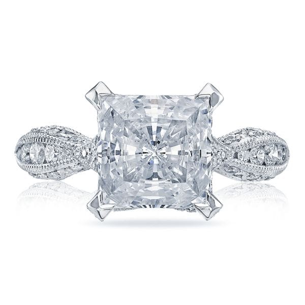 Tacori RoyalT Twist Princess Cut Diamond Engagement Ring