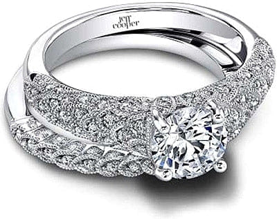 Jeff Cooper 'Arielle' Pave Diamond Engagement Ring