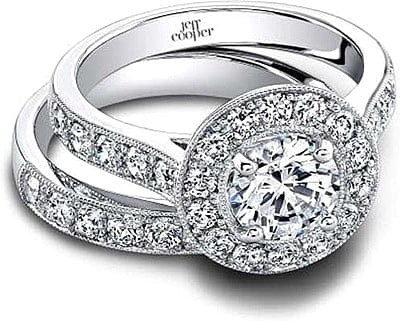 Jeff Cooper 'Harlow' Pave Diamond Engagement Ring