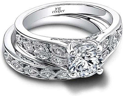 Jeff Cooper 'Larissa' Floral Diamond Engagement Ring
