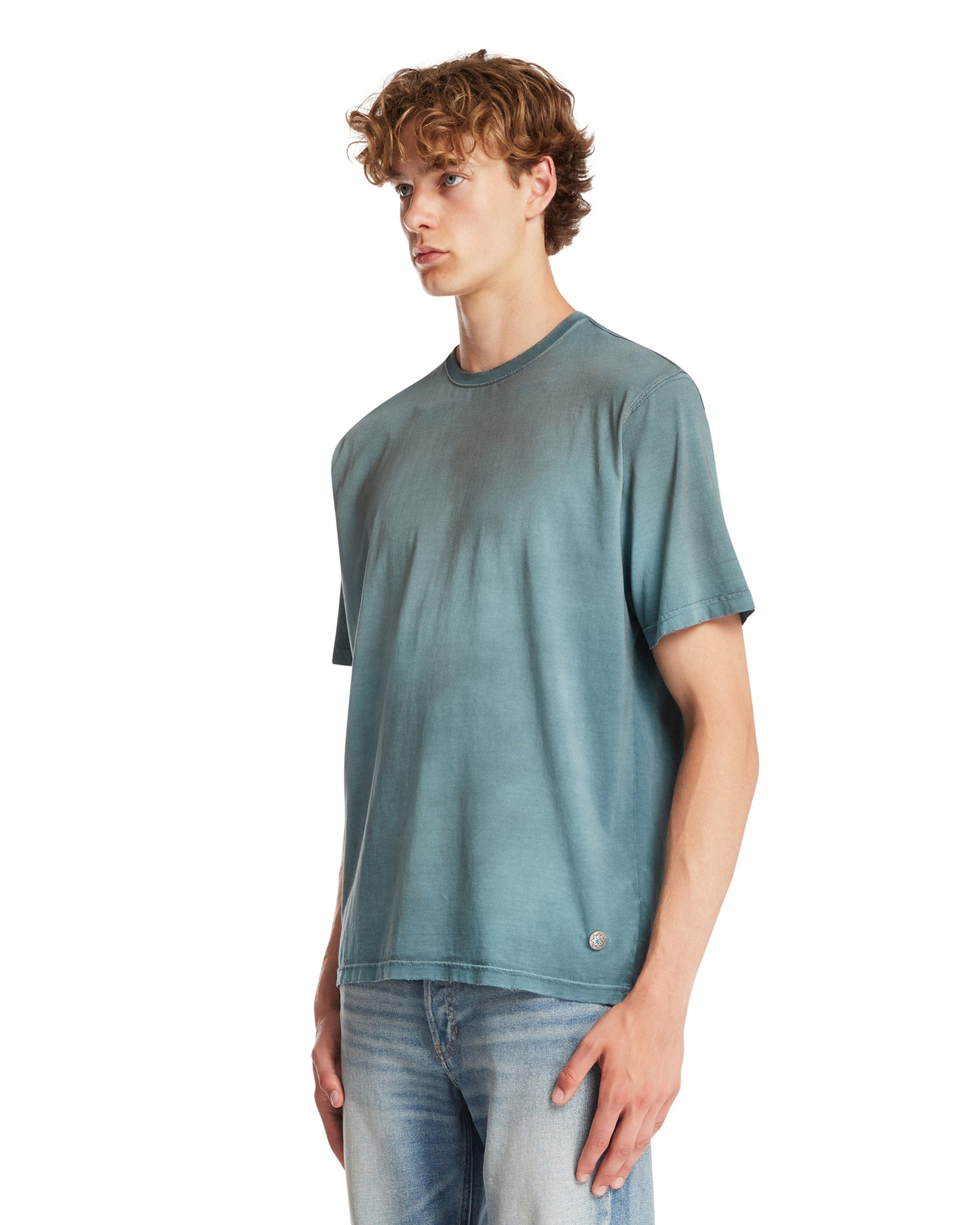 ANTIK DENIM T-Shirt Phil In Cotone Blu