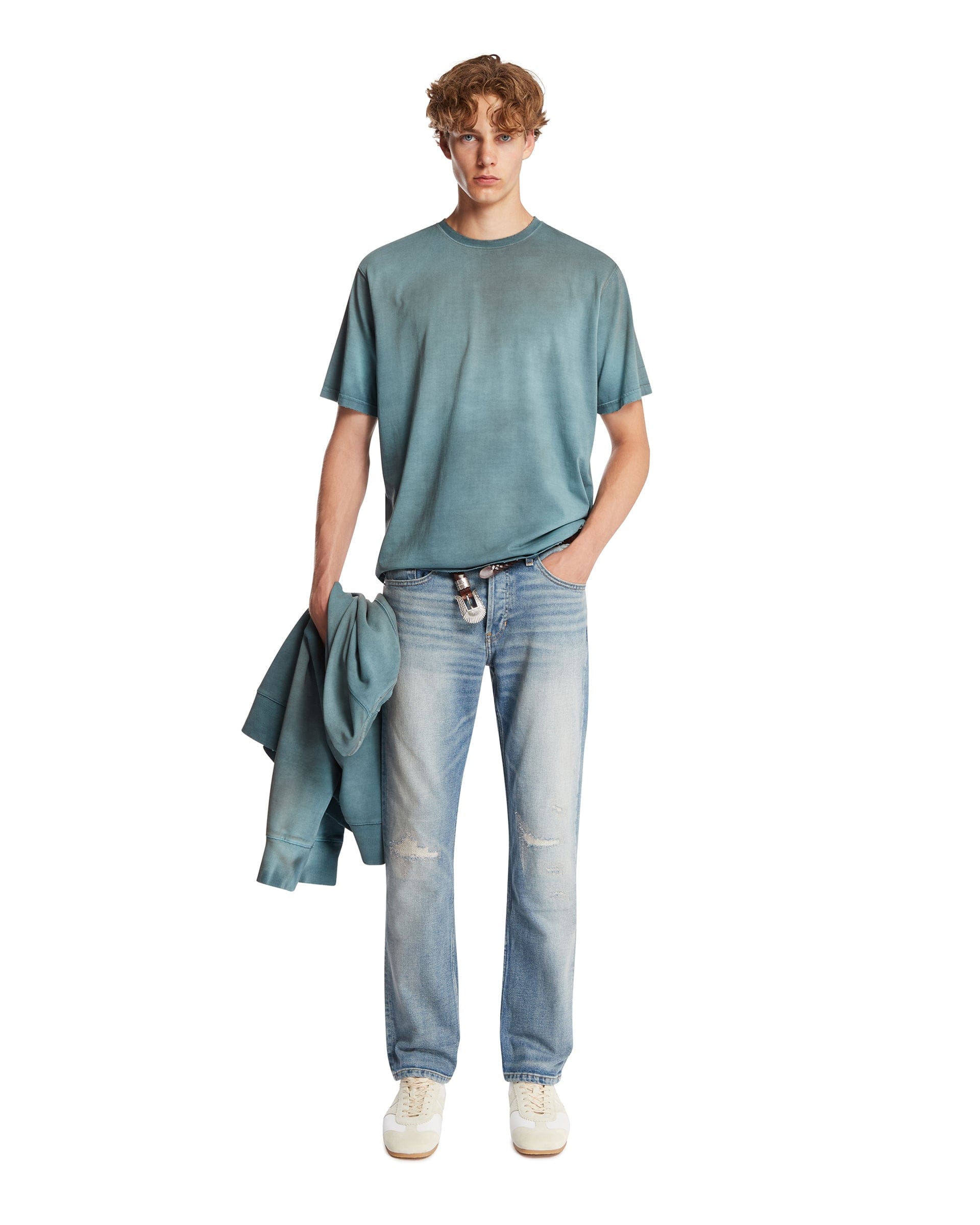 ANTIK DENIM T-Shirt Phil In Cotone Blu