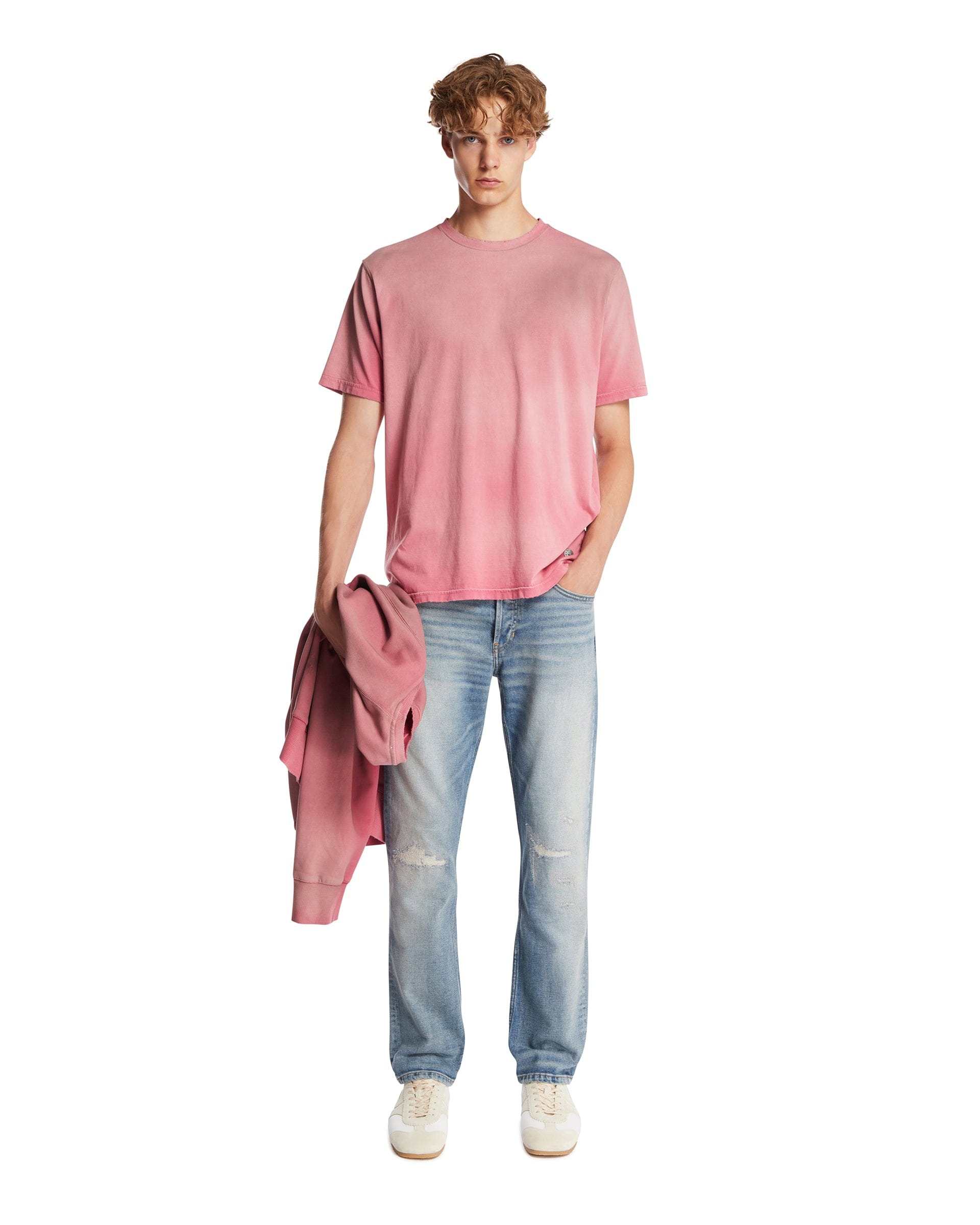 ANTIK DENIM T-Shirt Phil In Cotone Rosa
