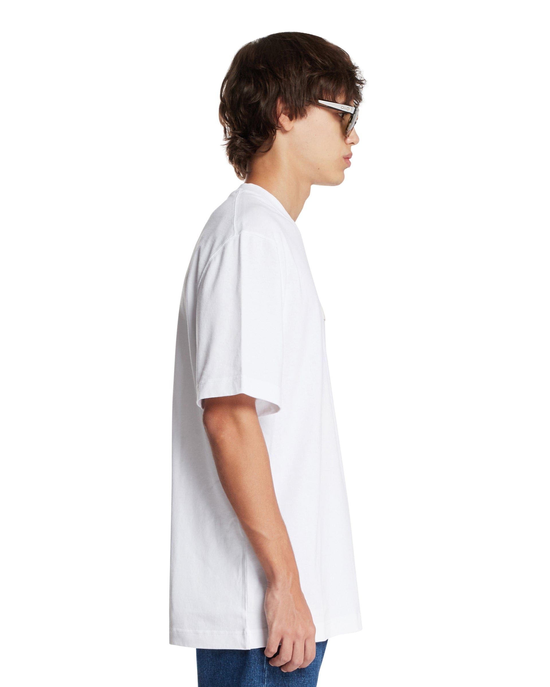 Jacquemus T-shirt Bianca Le T-shirt Gros Grain