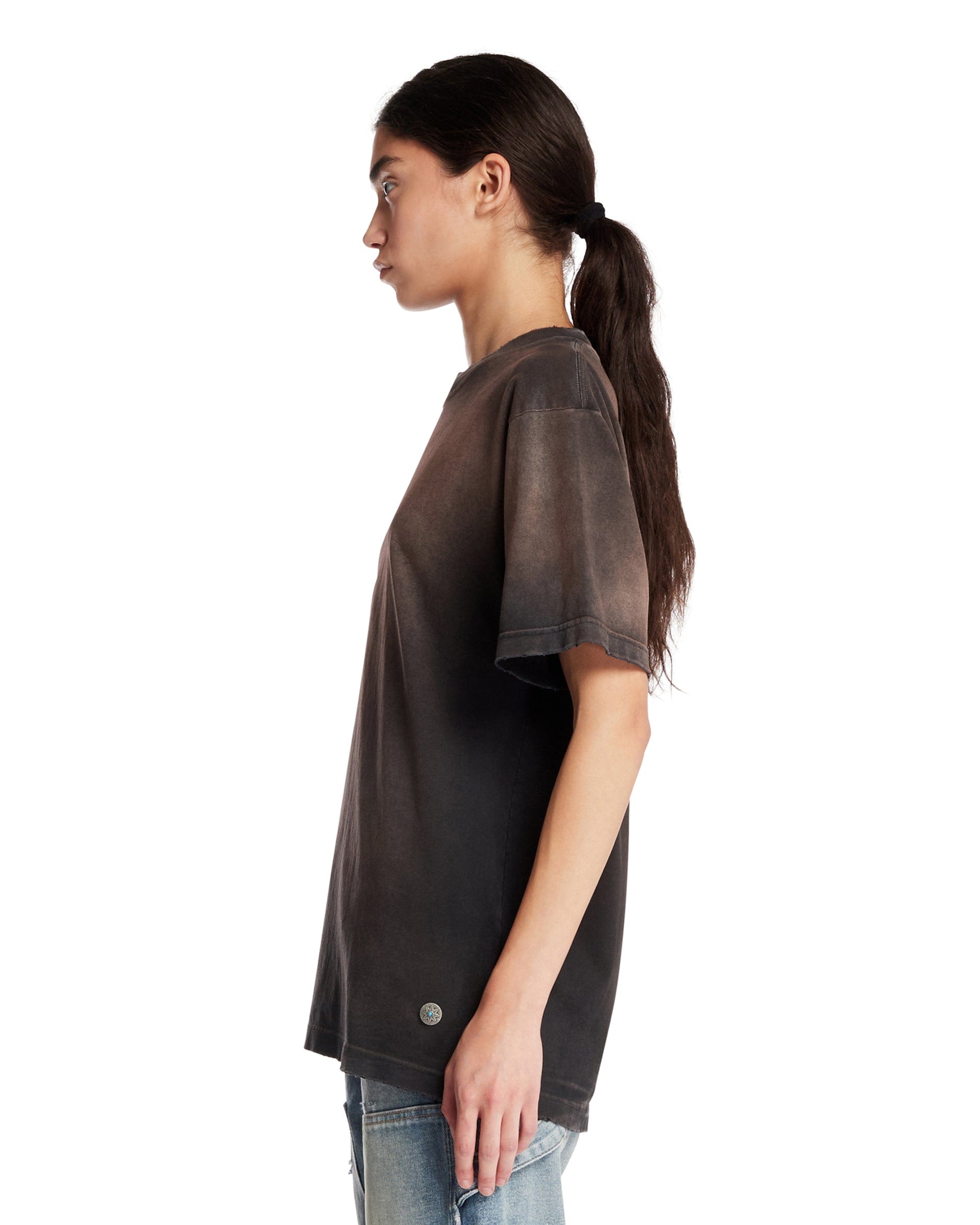 ANTIK DENIM T-Shirt Phil In Cotone Nera
