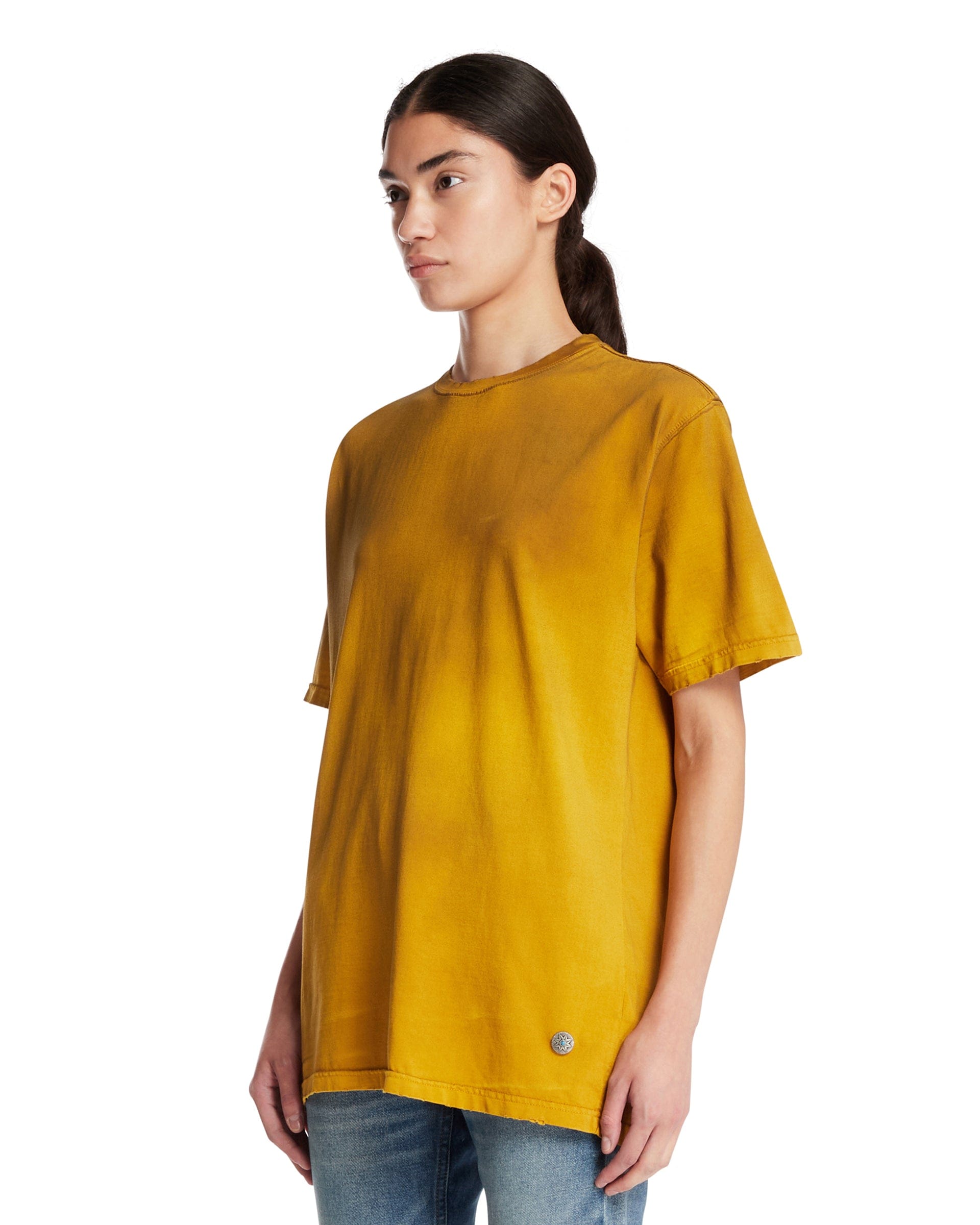 ANTIK DENIM T-Shirt Phil In Cotone Gialla