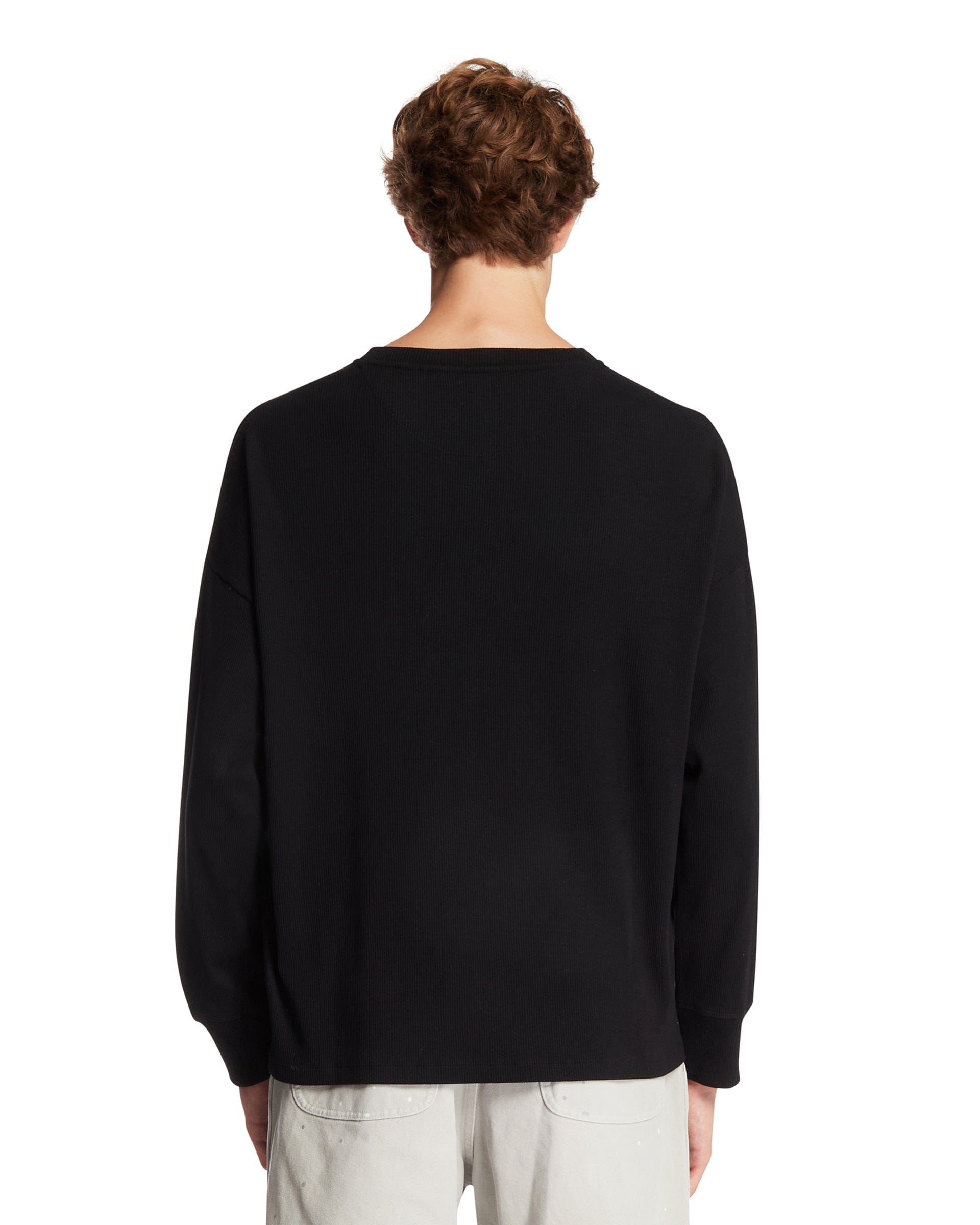 Loewe T-Shirt Anagram A Maniche Lunghe Nera