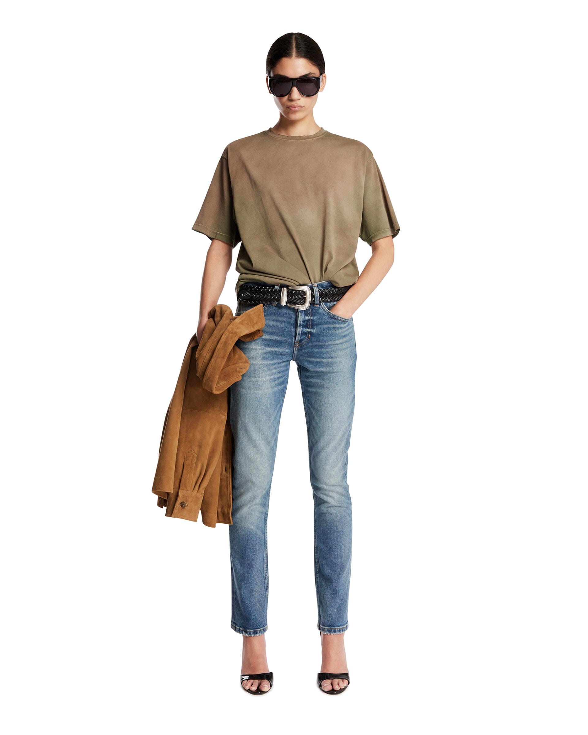 ANTIK DENIM T-Shirt Phil In Cotone Verde