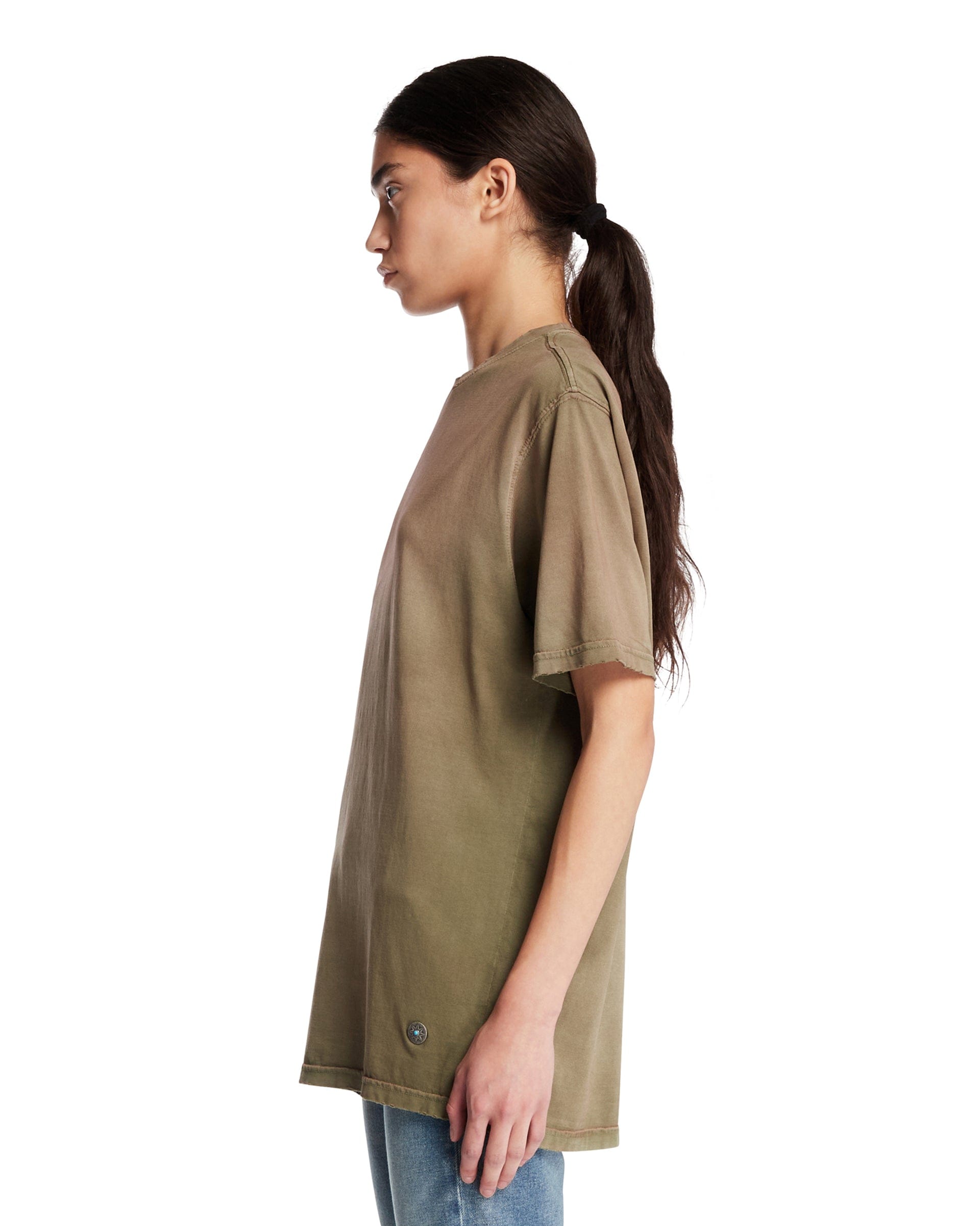 ANTIK DENIM T-Shirt Phil In Cotone Verde