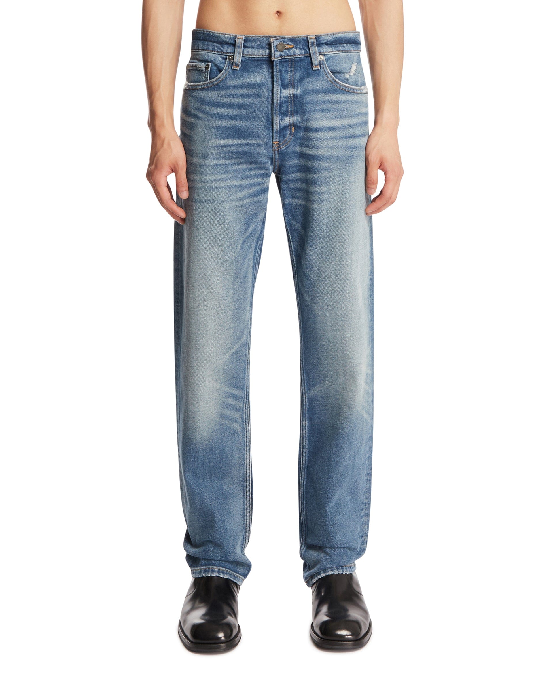 ANTIK DENIM Jeans The California Relaxed Straight Blu