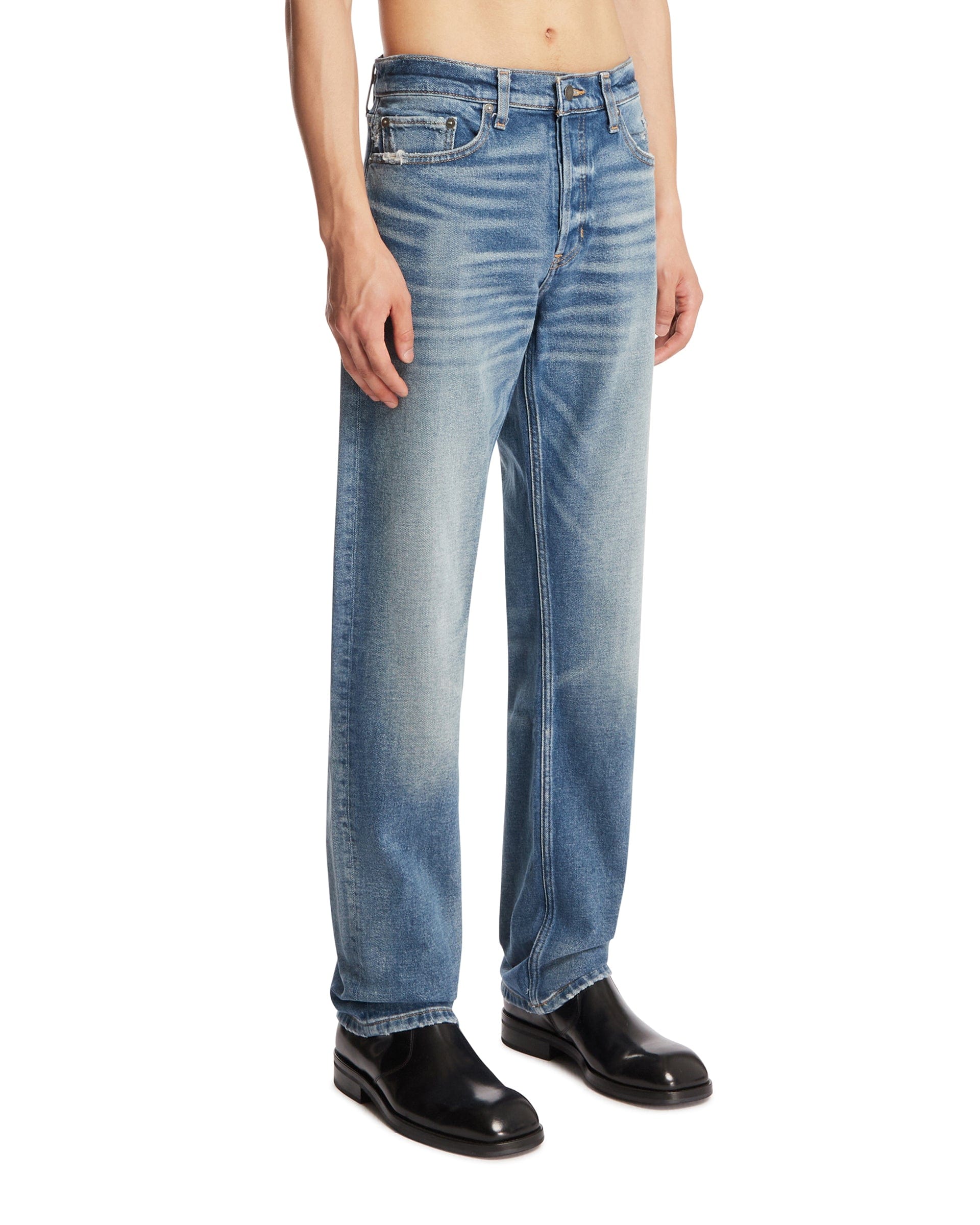 ANTIK DENIM Jeans The California Relaxed Straight Blu