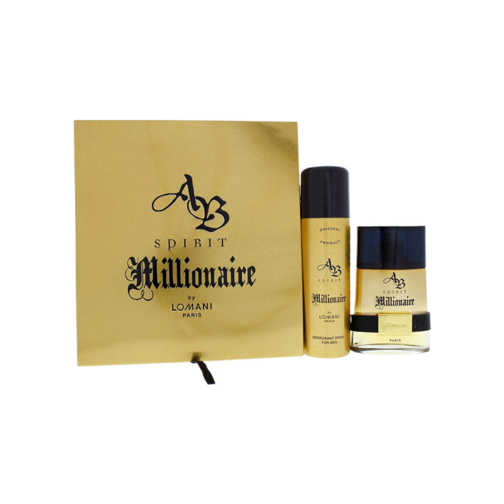 LOMANI AB Spirit Millionaire 2 Piece 100ml Eau de Toilette