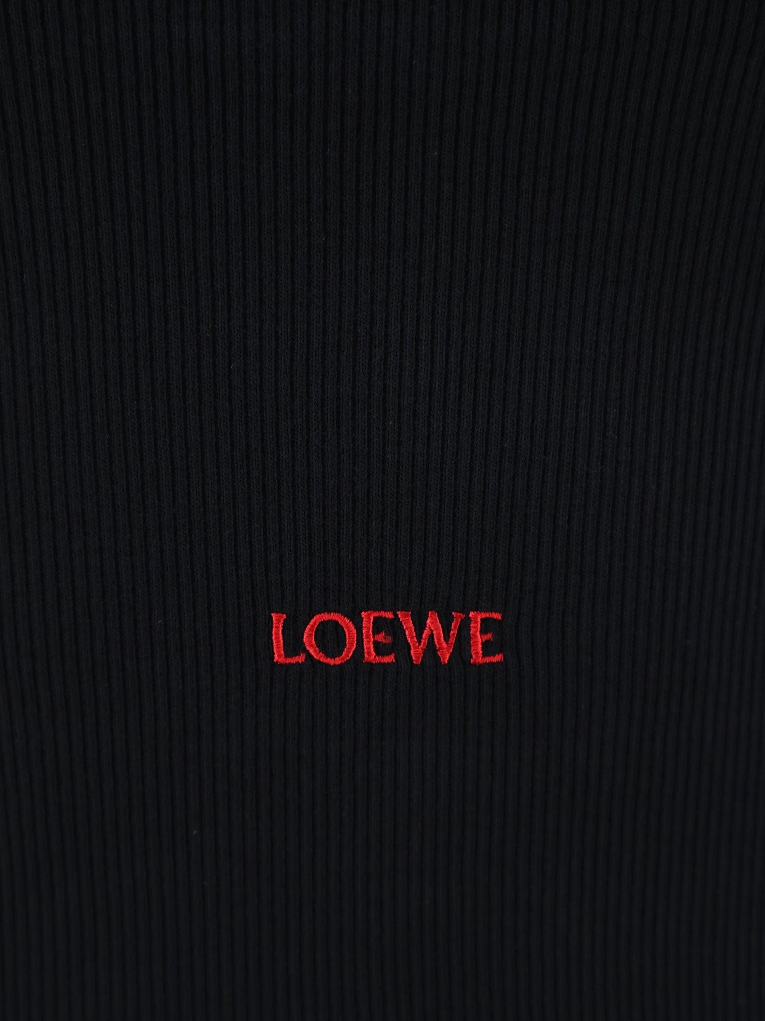 Loewe Cotton tank top with all-over logo lettering embroidery