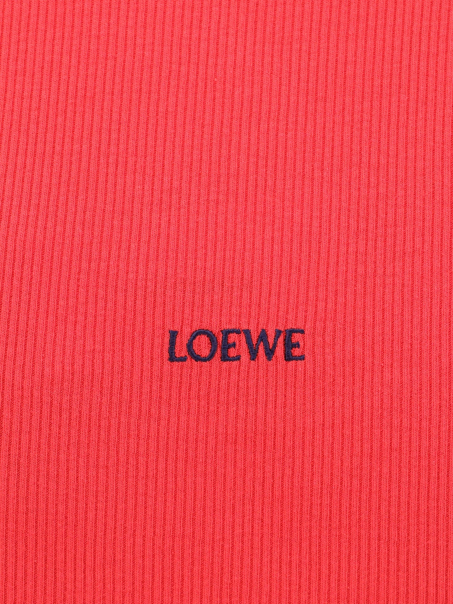 Loewe Cotton tank top with all-over embroidered logo lettering