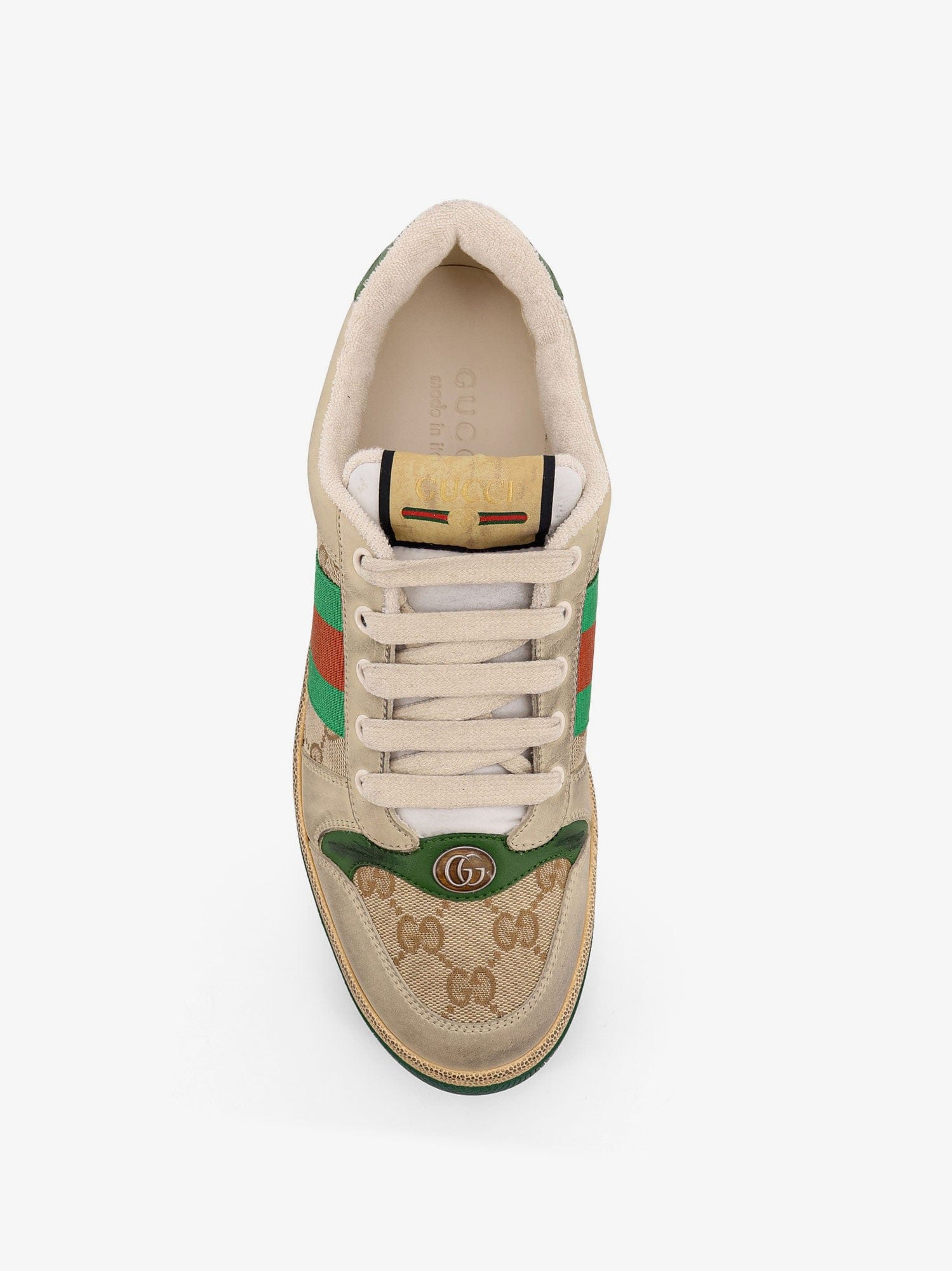 Gucci Screener GG low-top vintage leather sneakers