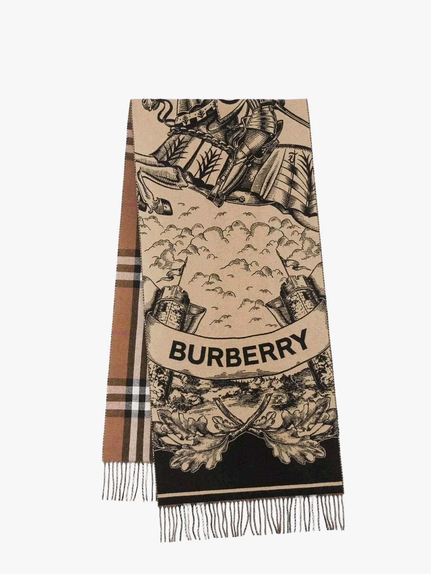 Burberry Gallant Knight cashmere scarf