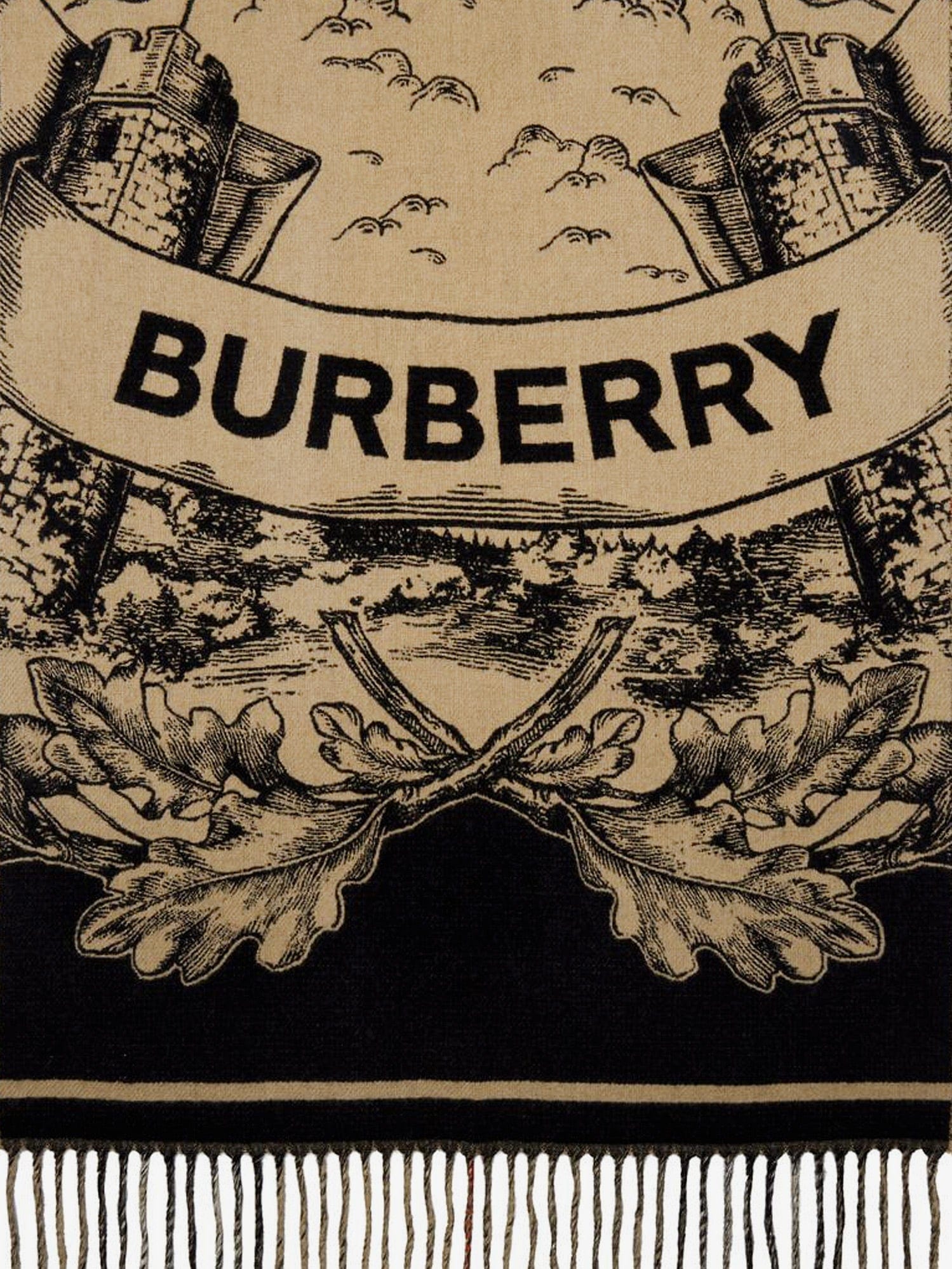 Burberry Gallant Knight cashmere scarf