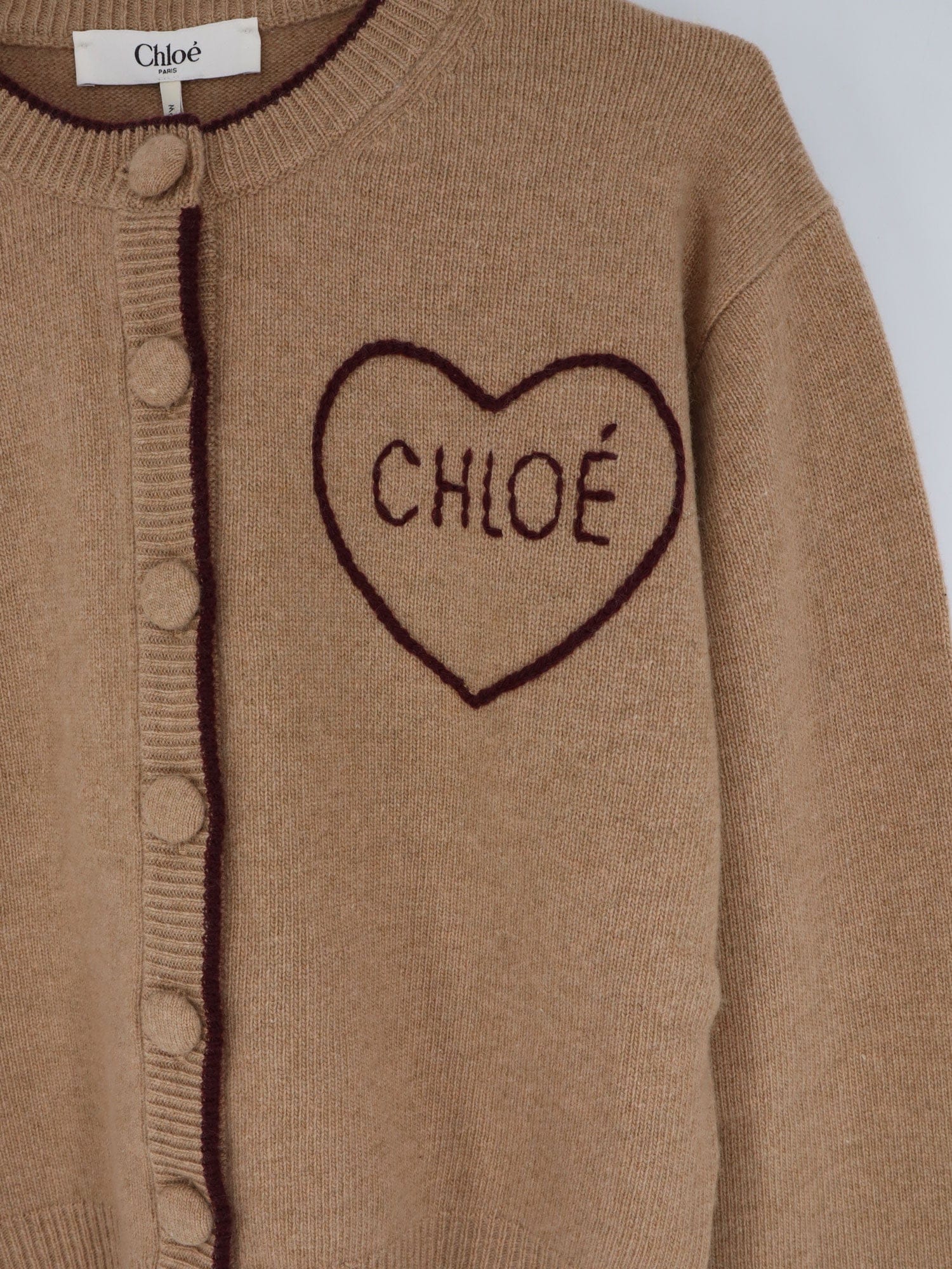 Chloe Wool and cashmere wool cardigan