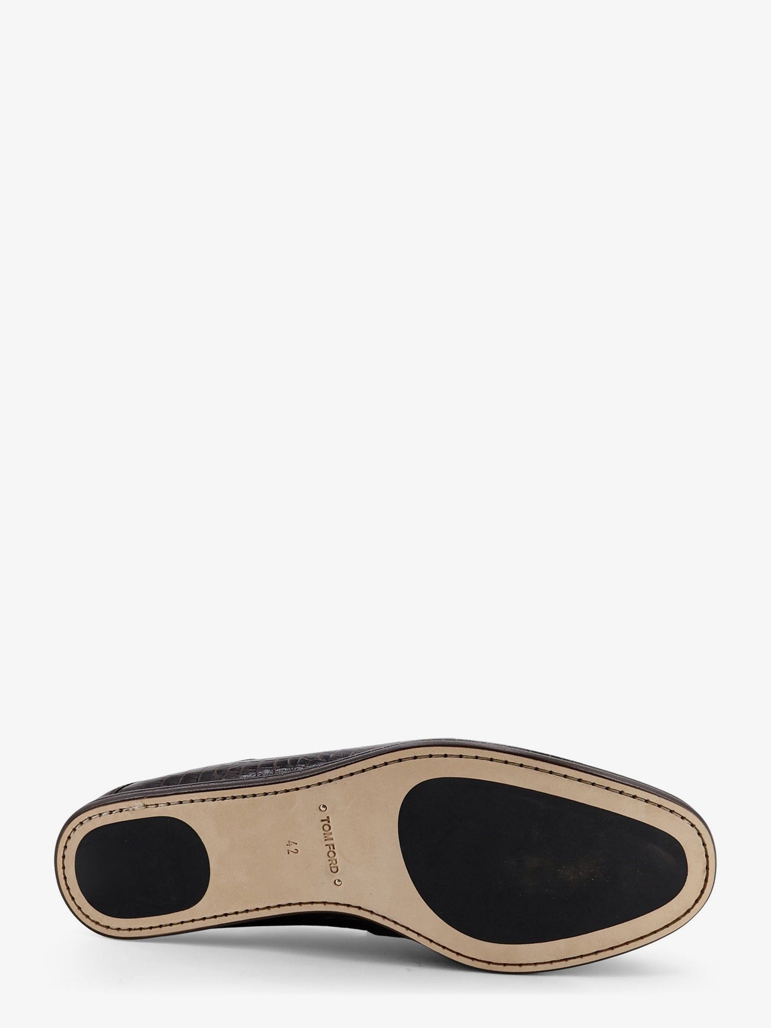 TOM FORD Crocodile-print leather loafers