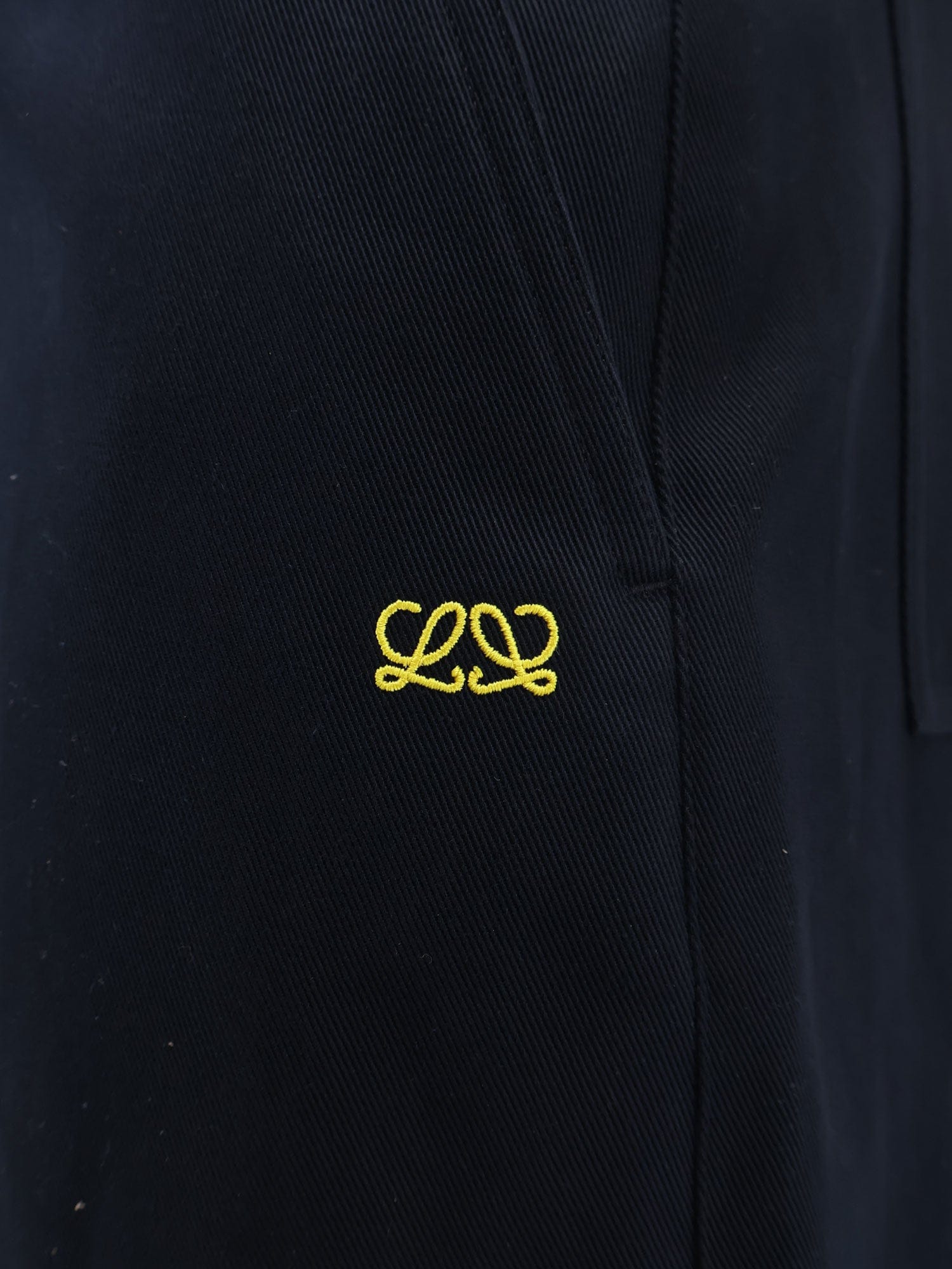 Loewe Denim trousers with contrasting embroidered logo