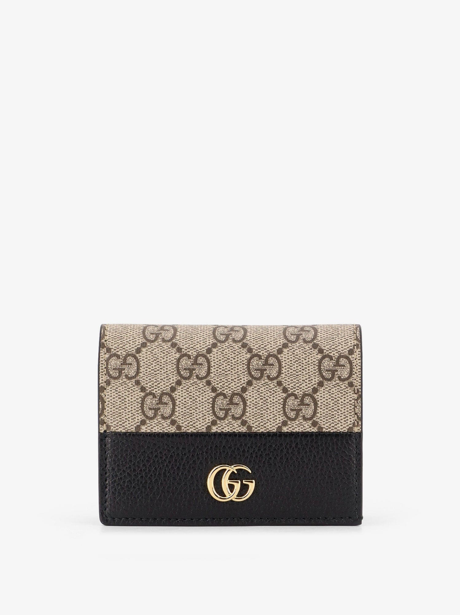 Gucci Mini leather wallet and GG Supreme fabric