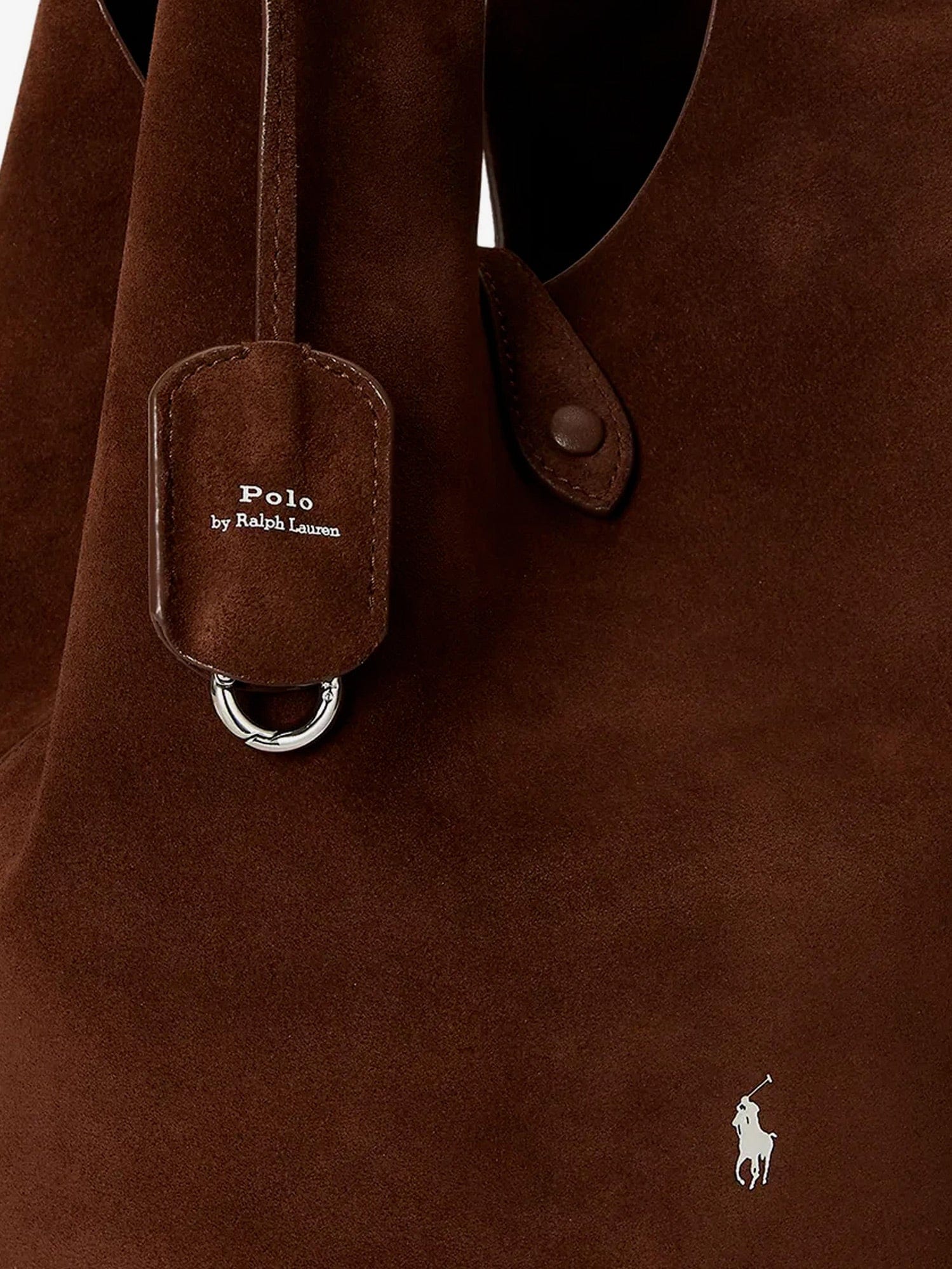 Polo Ralph Lauren Play suede shoulder bag with contrasting logo