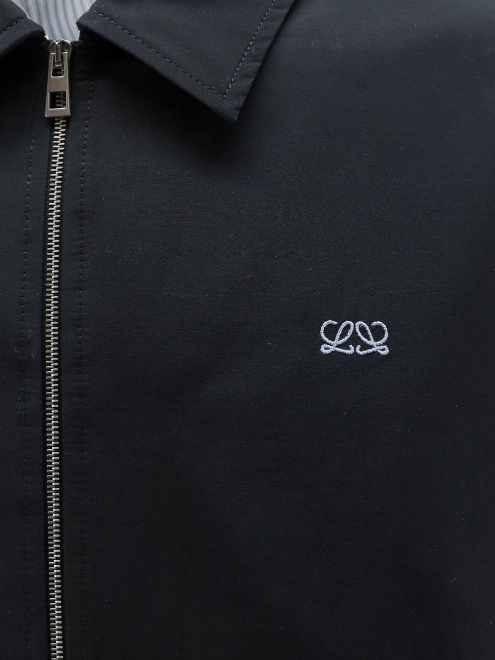 Loewe Cotton blend jacket with Logo embroidery