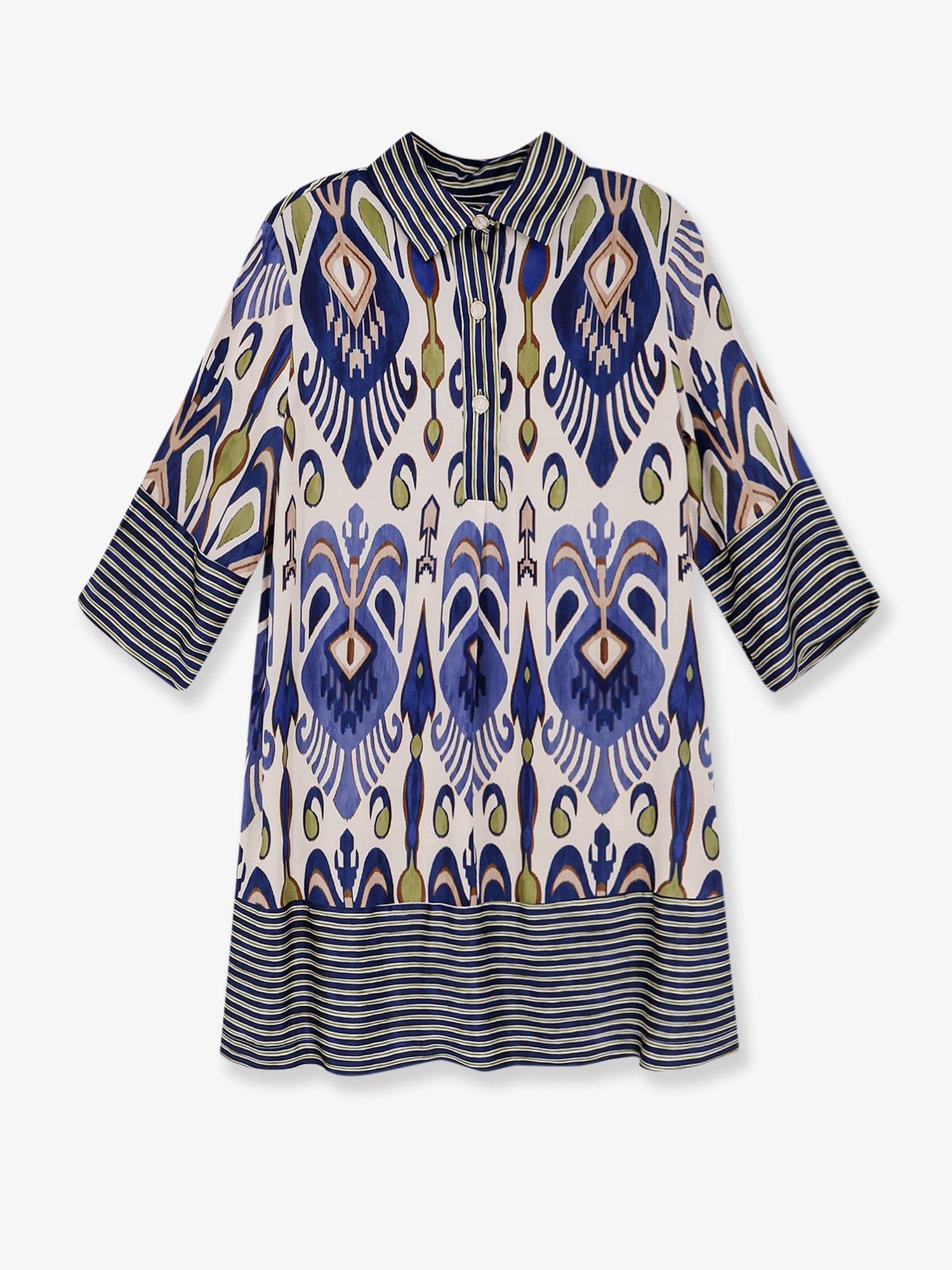 BYE FIRENZE Multicolor viscose and rayon dress