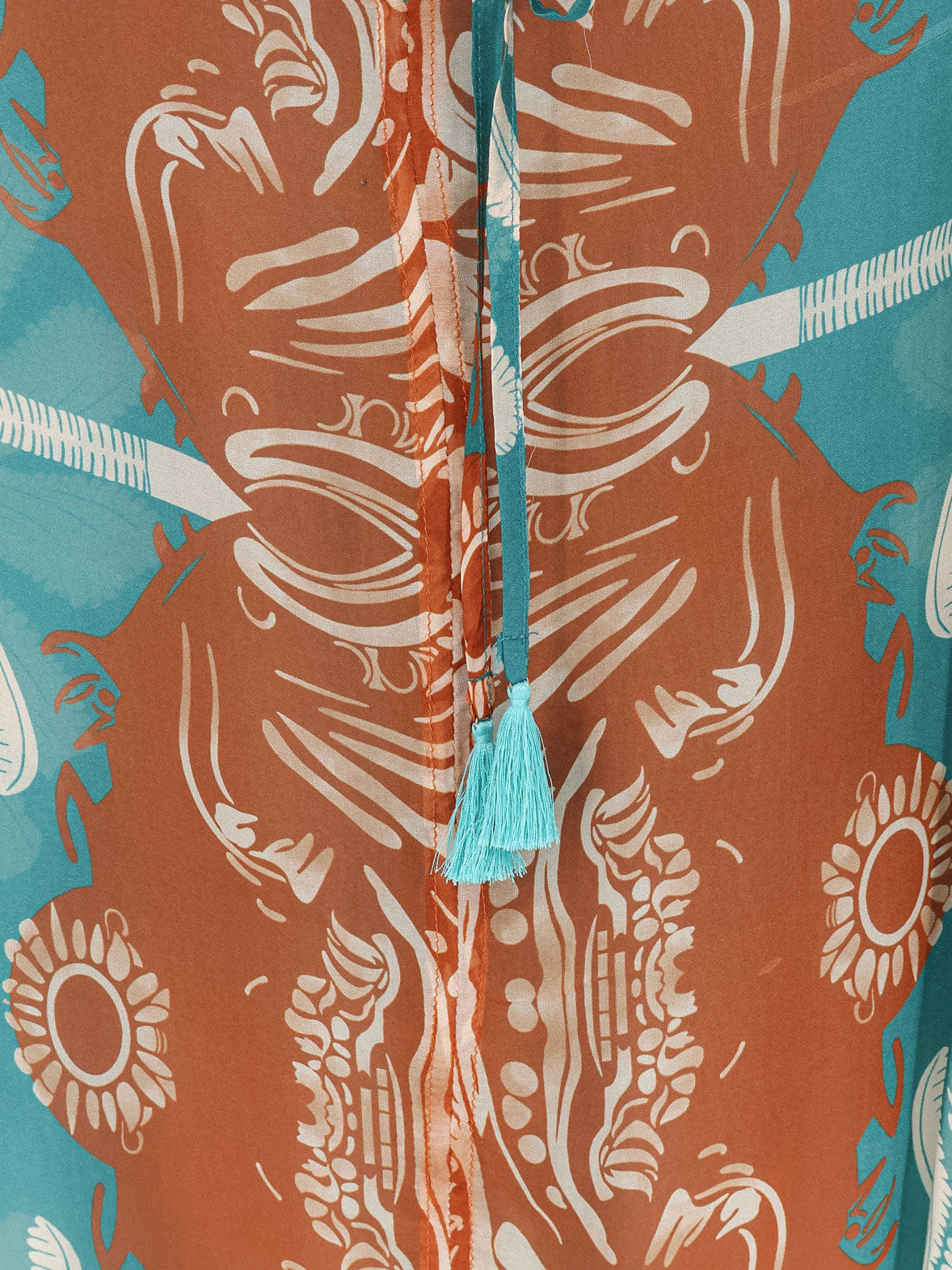 BYE FIRENZE Palme viscose and silk shirt
