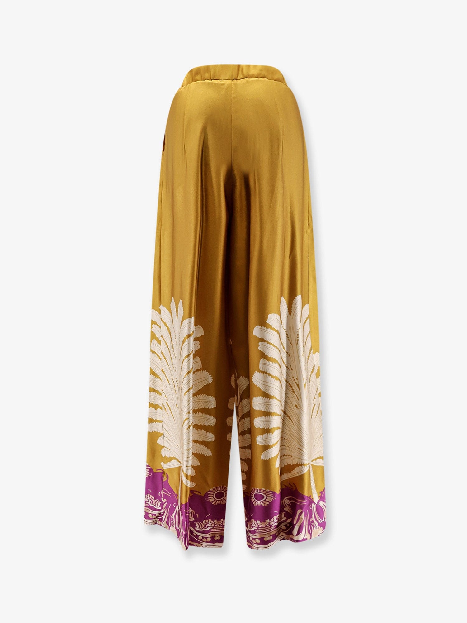 BYE FIRENZE Palma viscose and rayon trousers