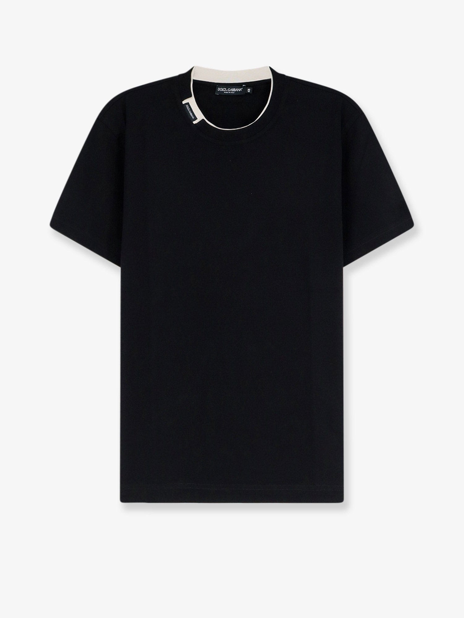 Dolce & Gabbana Cotton t-shirt with contrasting profile