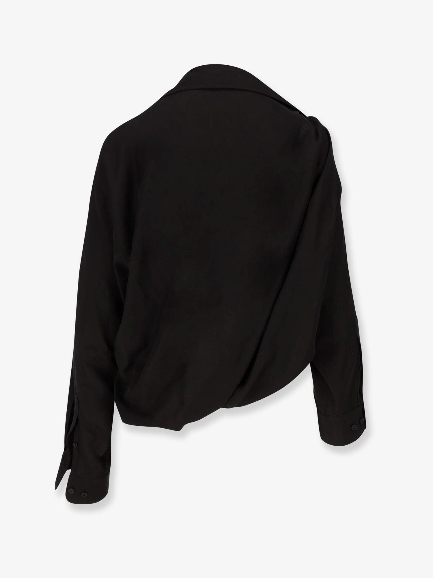 Balenciaga One shoulder lyocell shirt