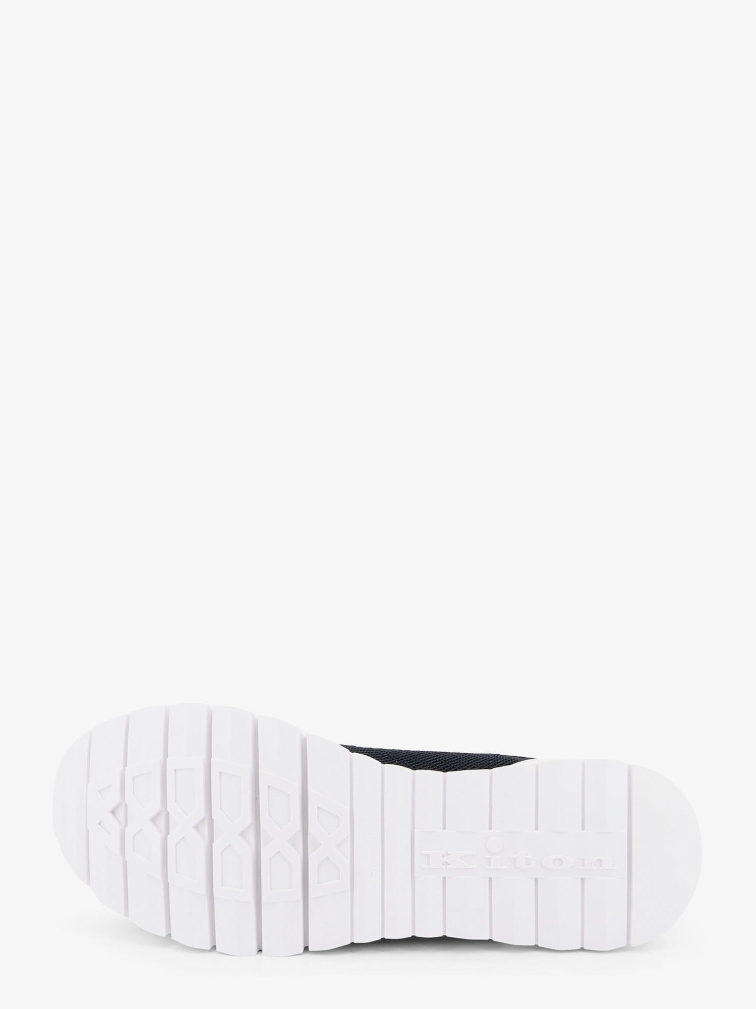 KITON CIRO PAONE Knitted fabric sneakers with embroidered logo