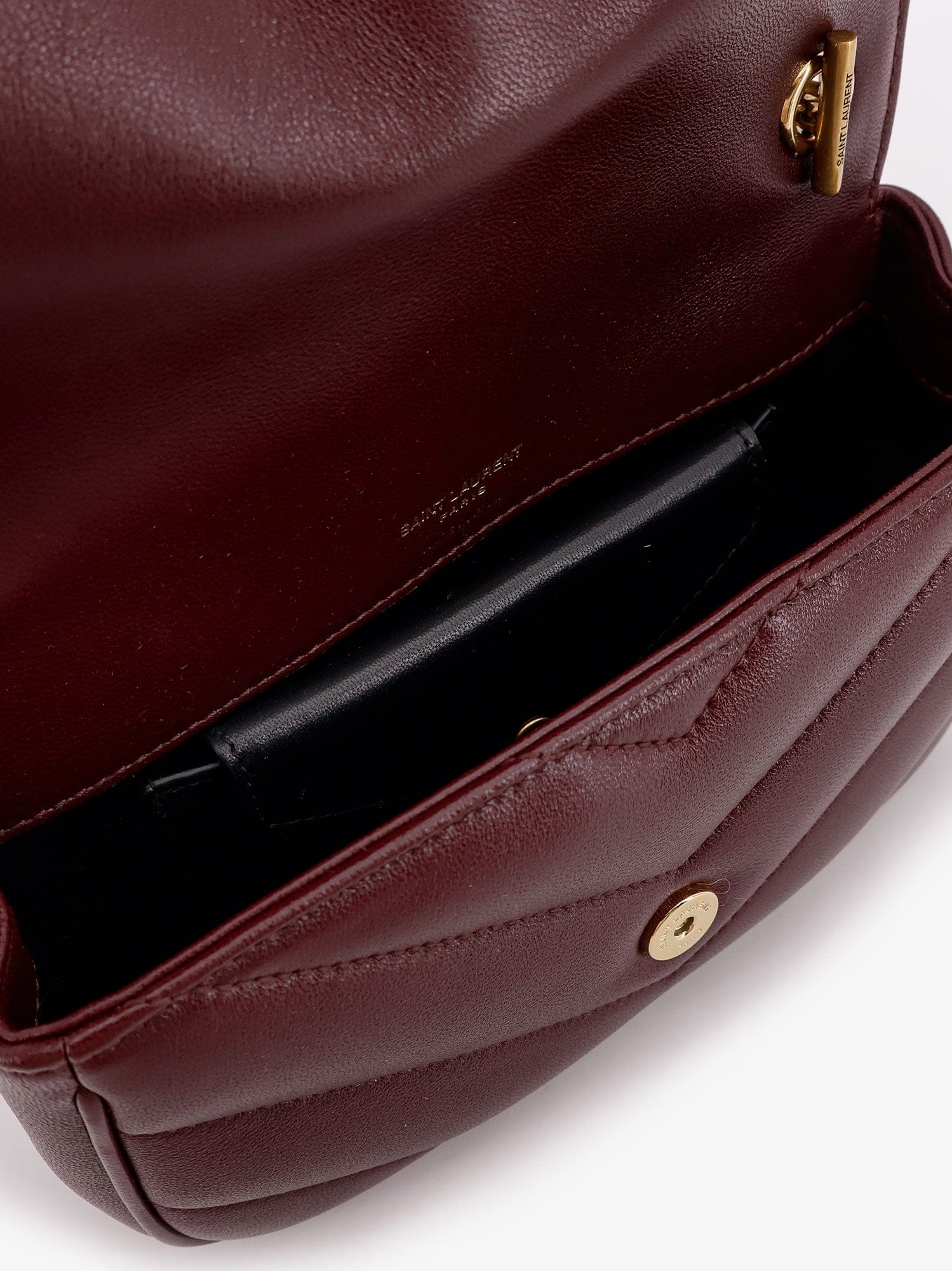 Saint Laurent Loulou Mini crossbody bag with chevron stitching