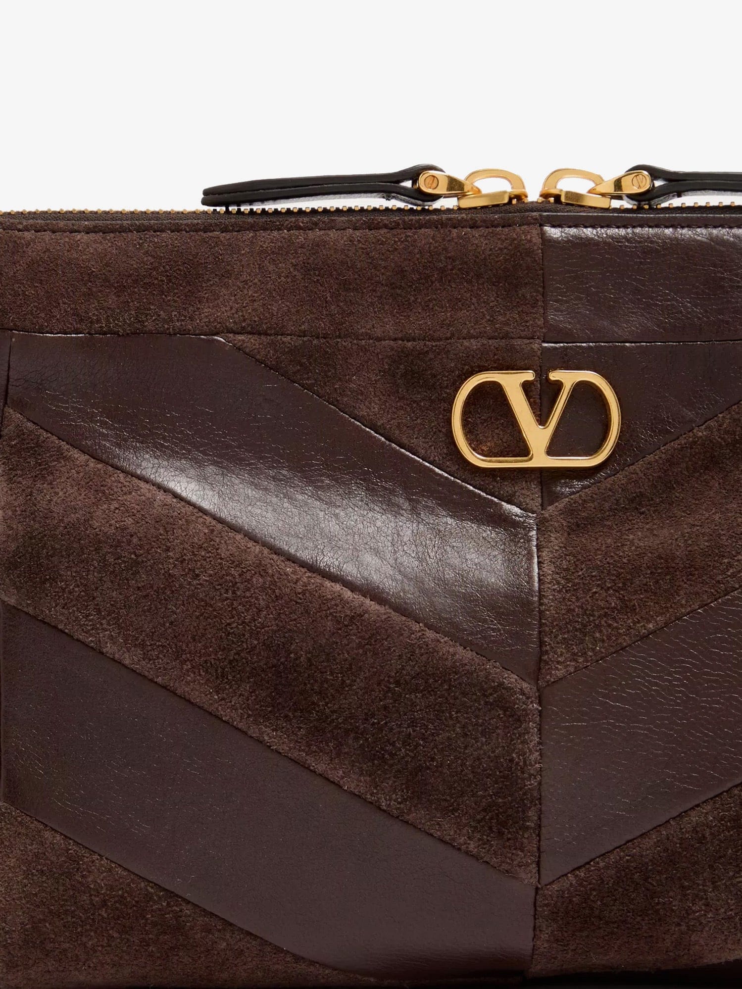 Valentino Garavani Panthea suede and leather crossbody bag