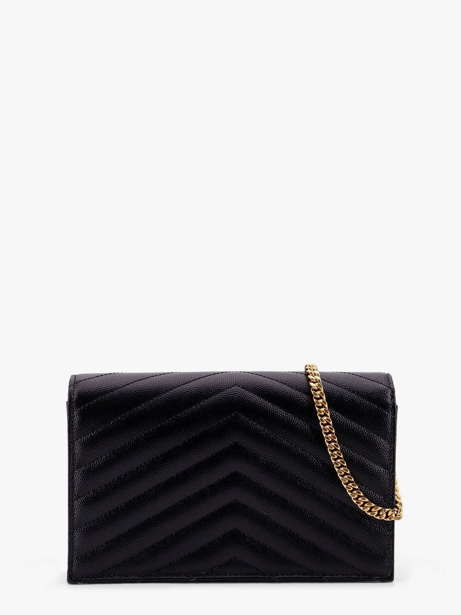 Saint Laurent Cassandre Envelope Clutch Crossbody Bag with Chain