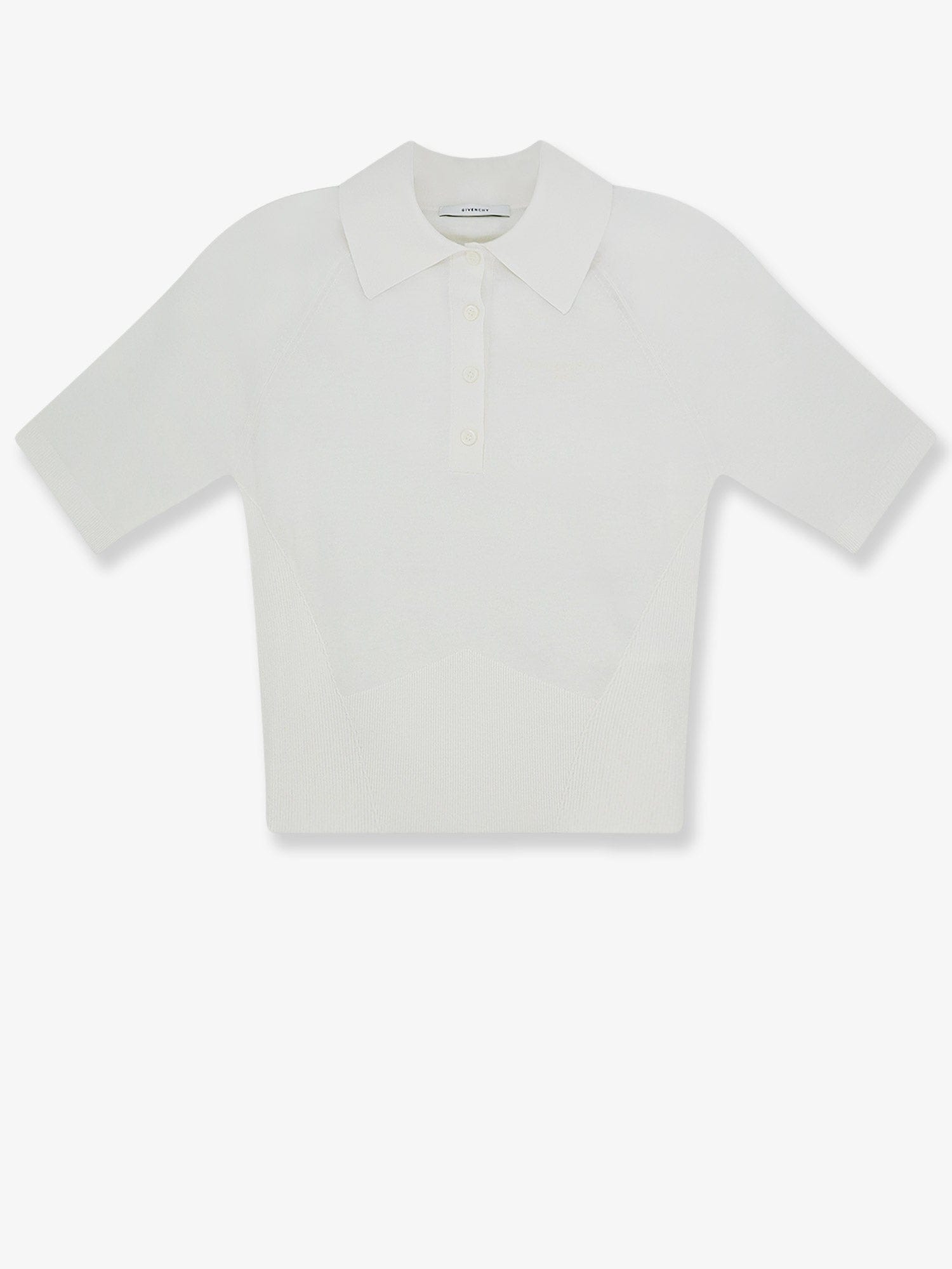 Givenchy Cropped cotton and silk polo shirt