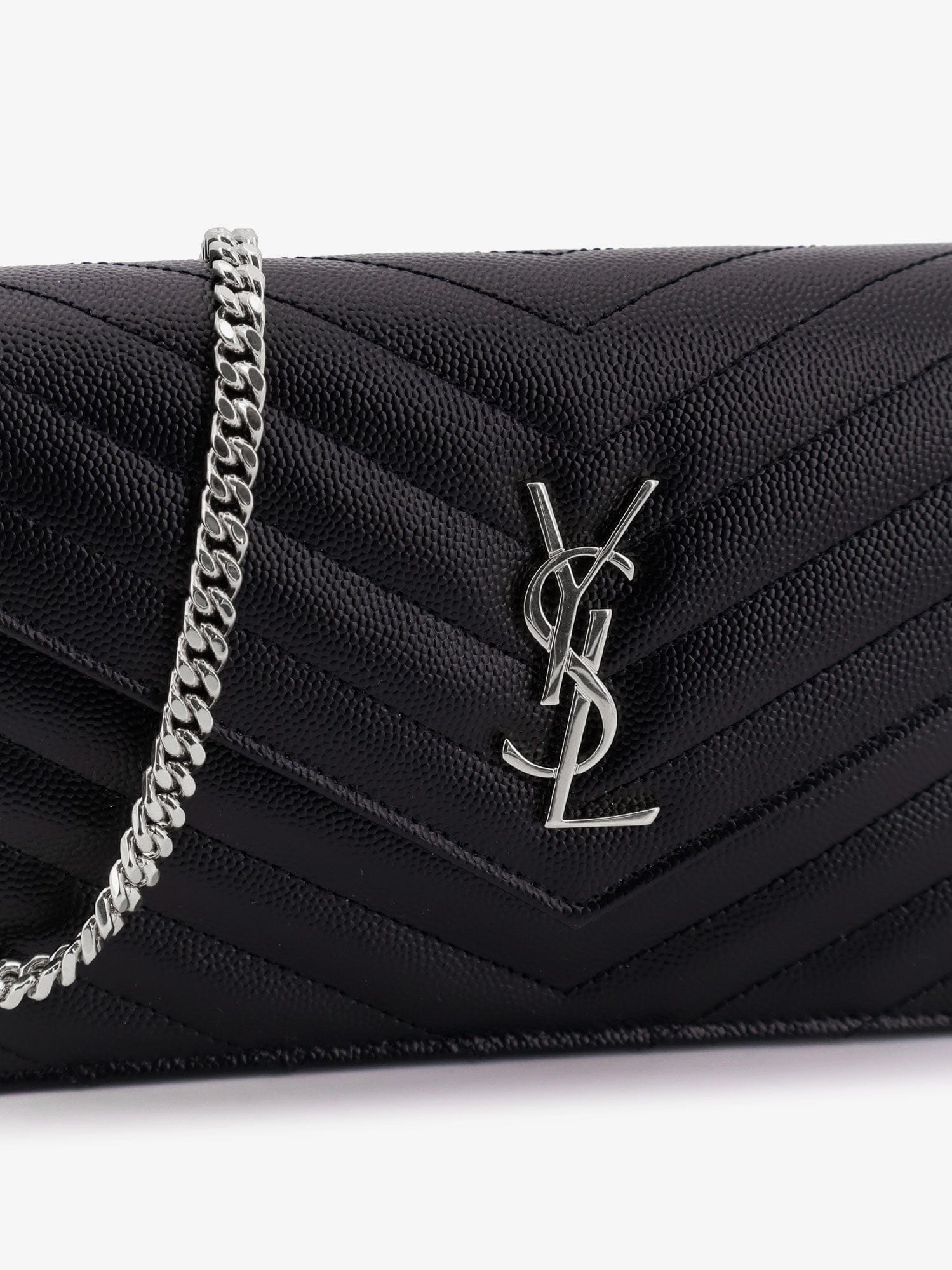 Saint Laurent Envelope leather wallet crossbody bag