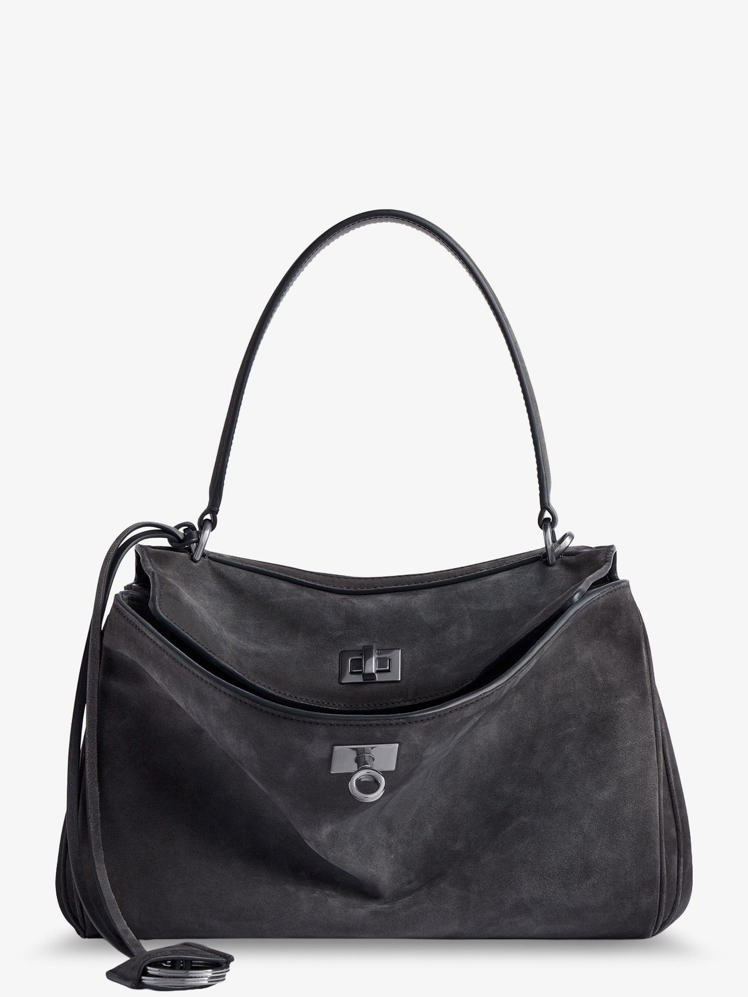 Balenciaga Rodeo S suede crossbody bag