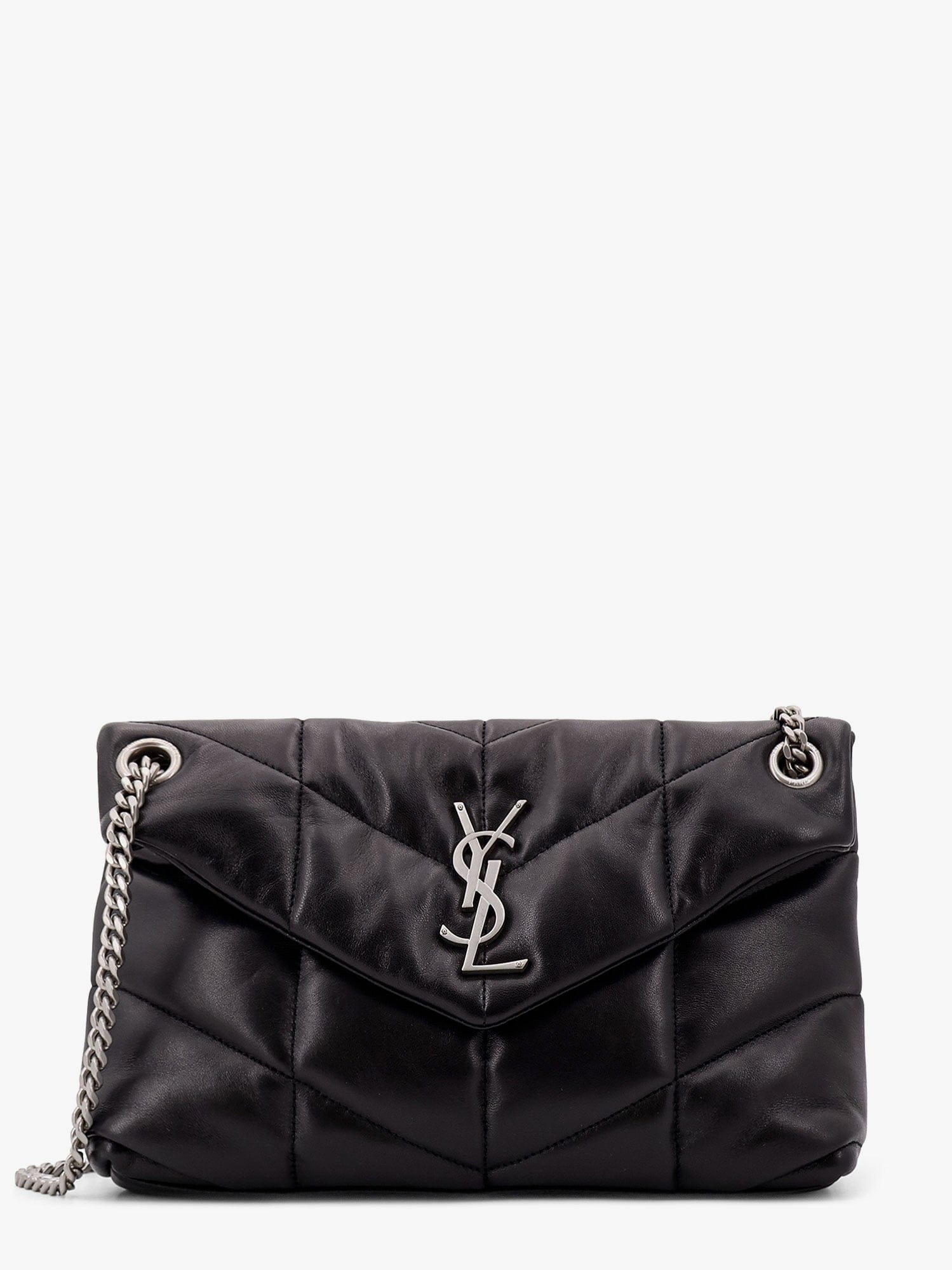 Saint Laurent Puffer matelassé leather crossbody bag