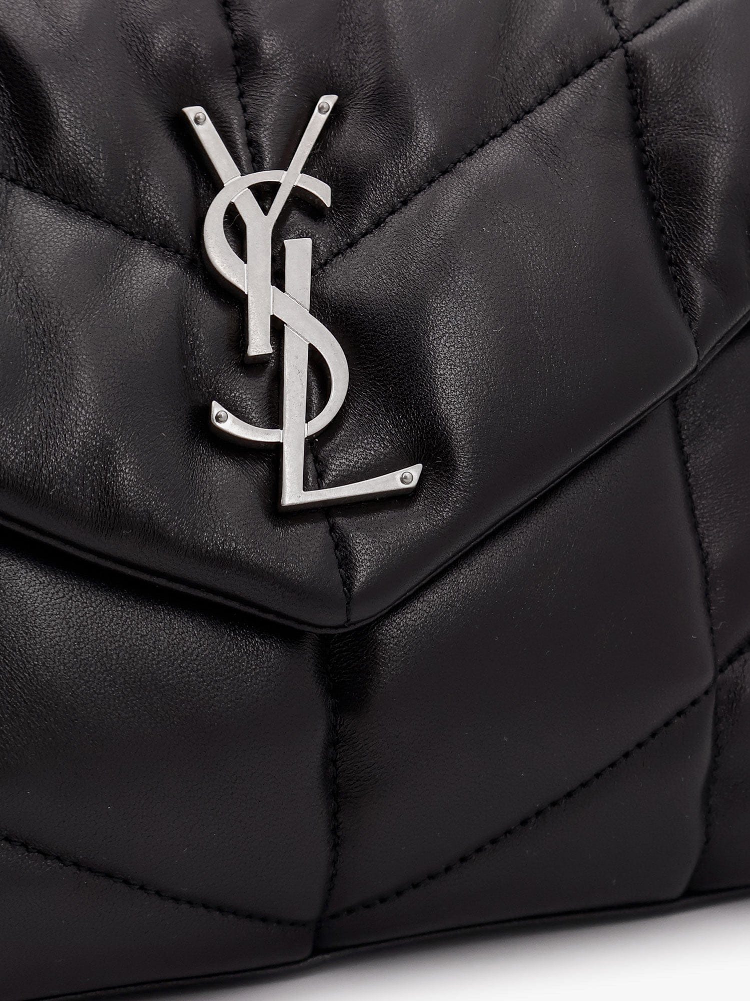 Saint Laurent Puffer matelassé leather crossbody bag