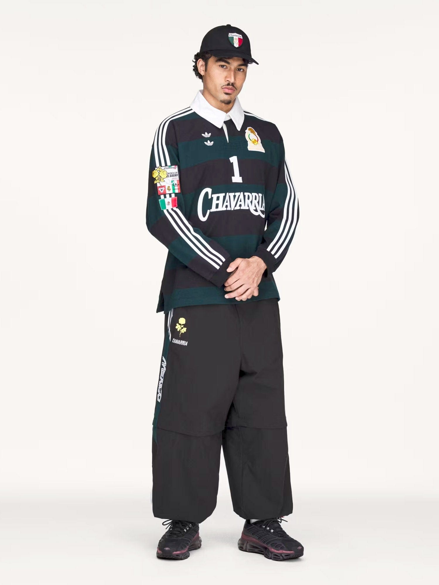 ADIDAS X WILLY CHAVARRIA Rugby cotton polo shirt