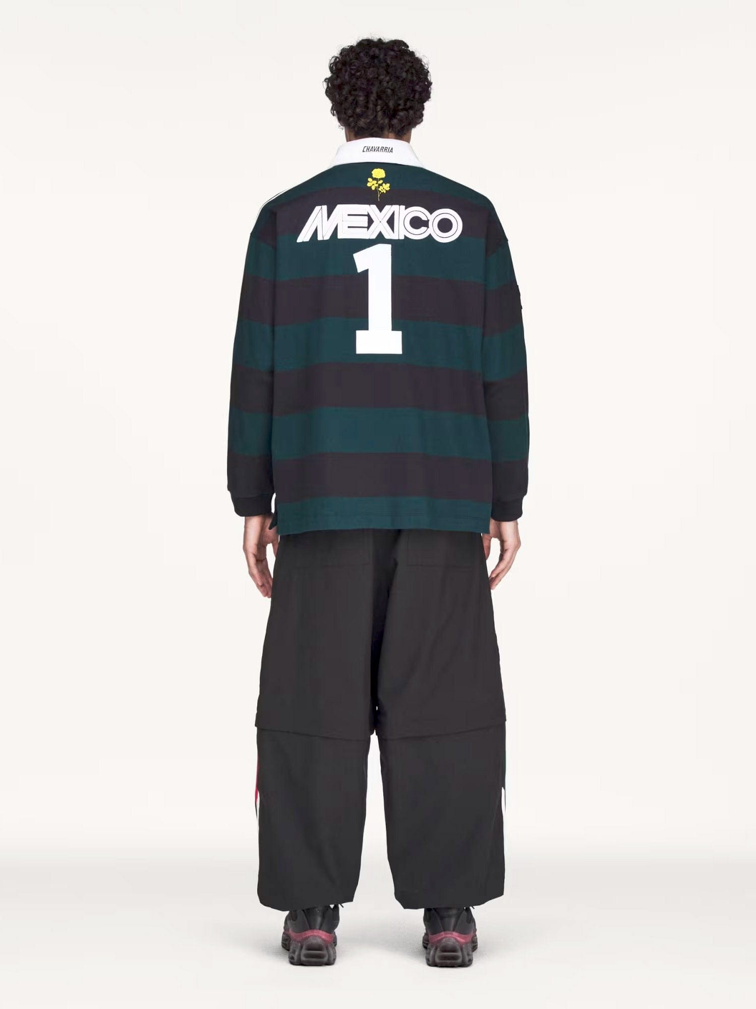 ADIDAS X WILLY CHAVARRIA Rugby cotton polo shirt